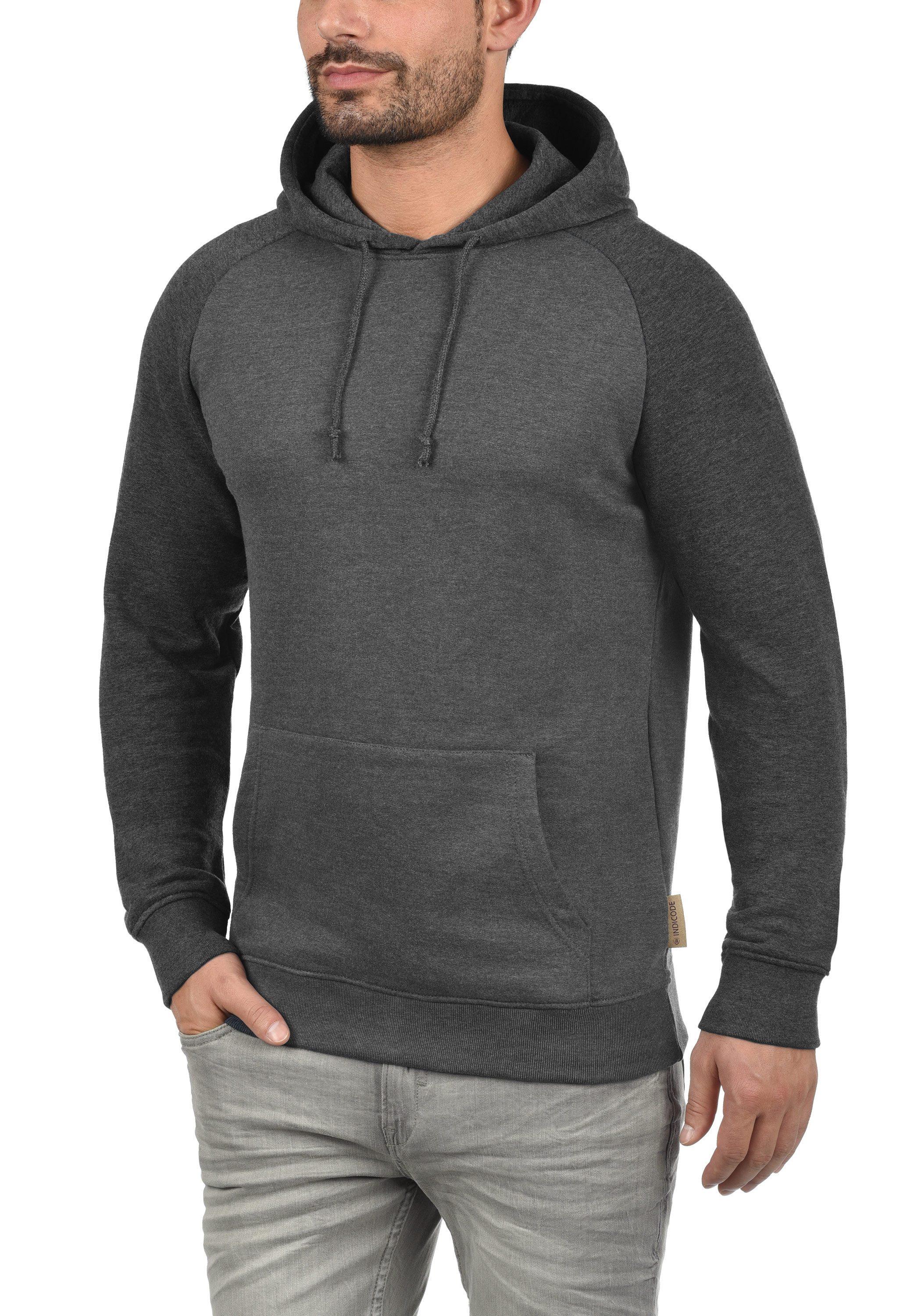 Indicode Hoodie IDElliot Kapuzensweatshirt im Baseball-Look