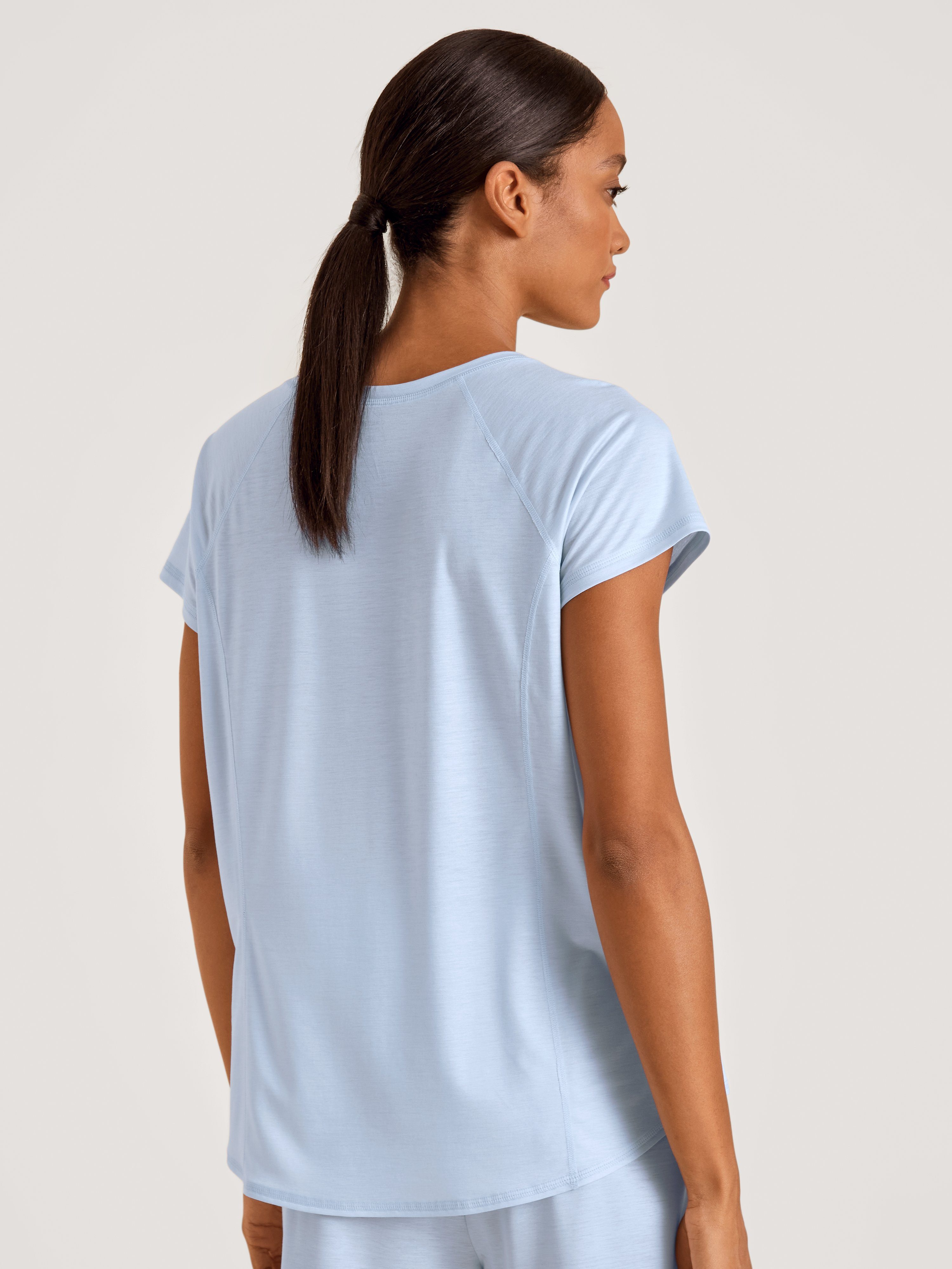 blue Shirt 1 Stück, Damen T-Shirt CALIDA harmony kurz Stück) (1 kühlend 14620 1-tlg., Calida