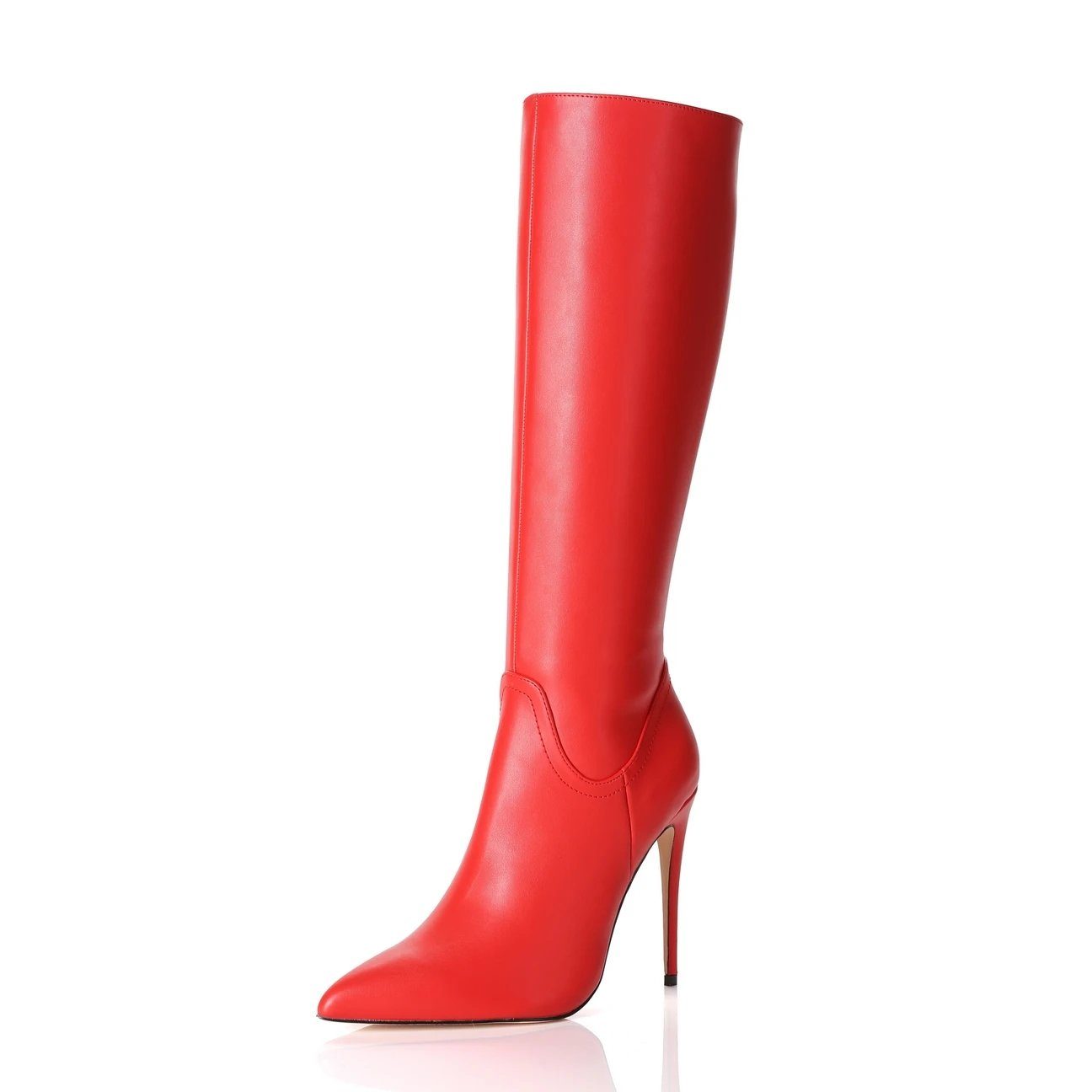 Red Rot Giaro Mila Matte Vegan Stiefel Giaro High-Heel-Stiefel