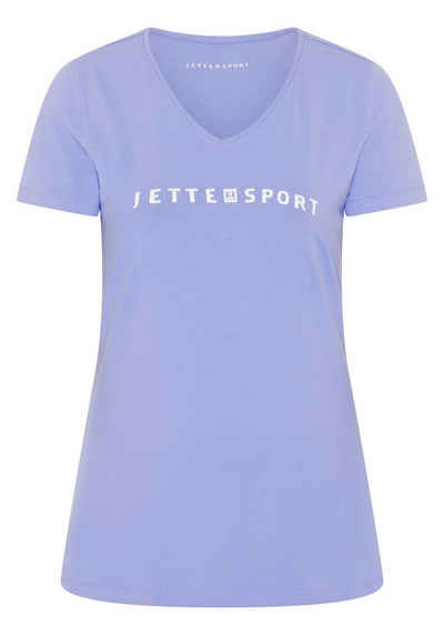 JETTE SPORT Print-Shirt mit Logo-Pigment-Print