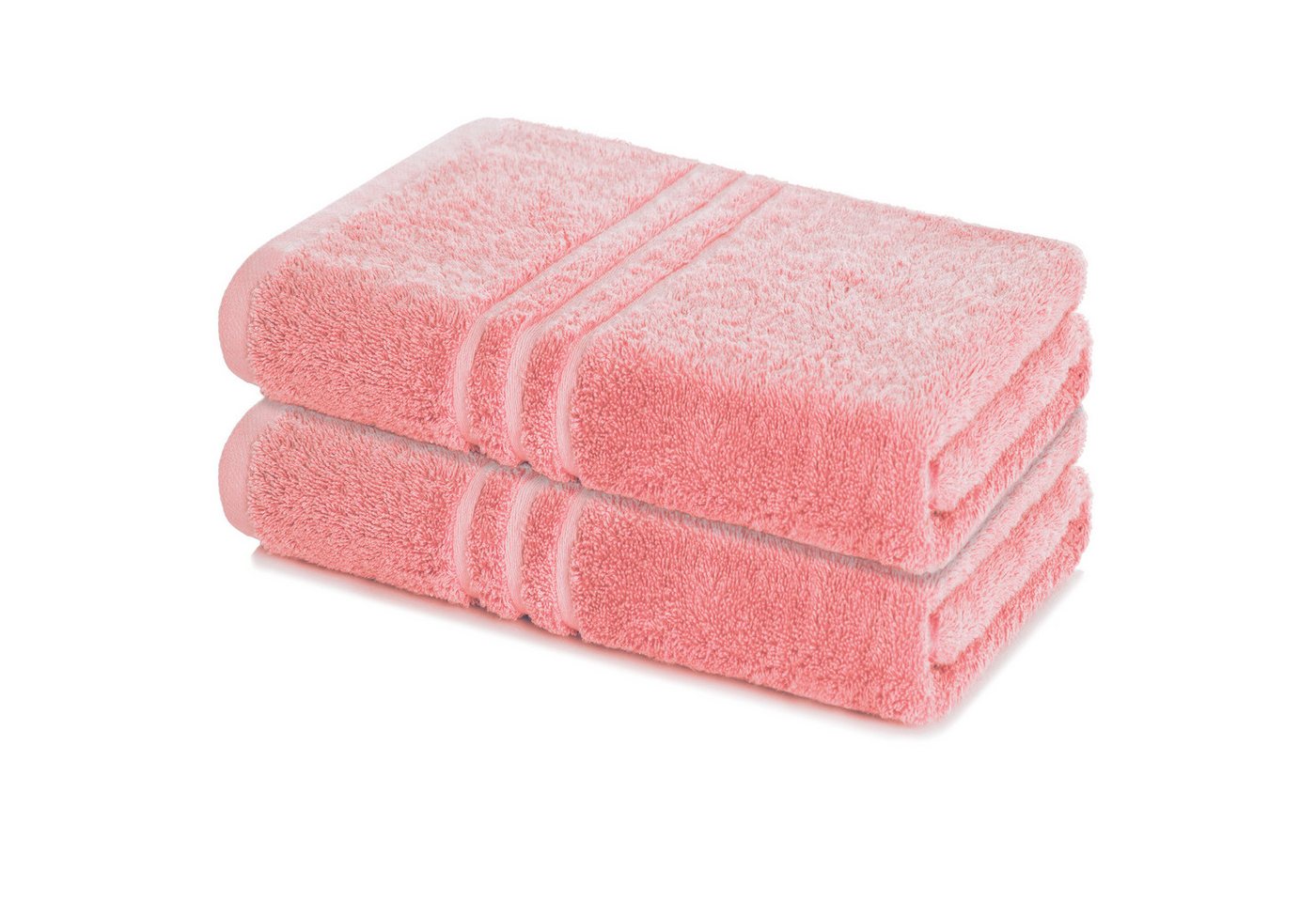 Lavea Badetuch Elena 2er Set Badetücher 100x150 cm, Duschtuch, 500 g/m² Frottier, weich & saugstark, pflegeleicht