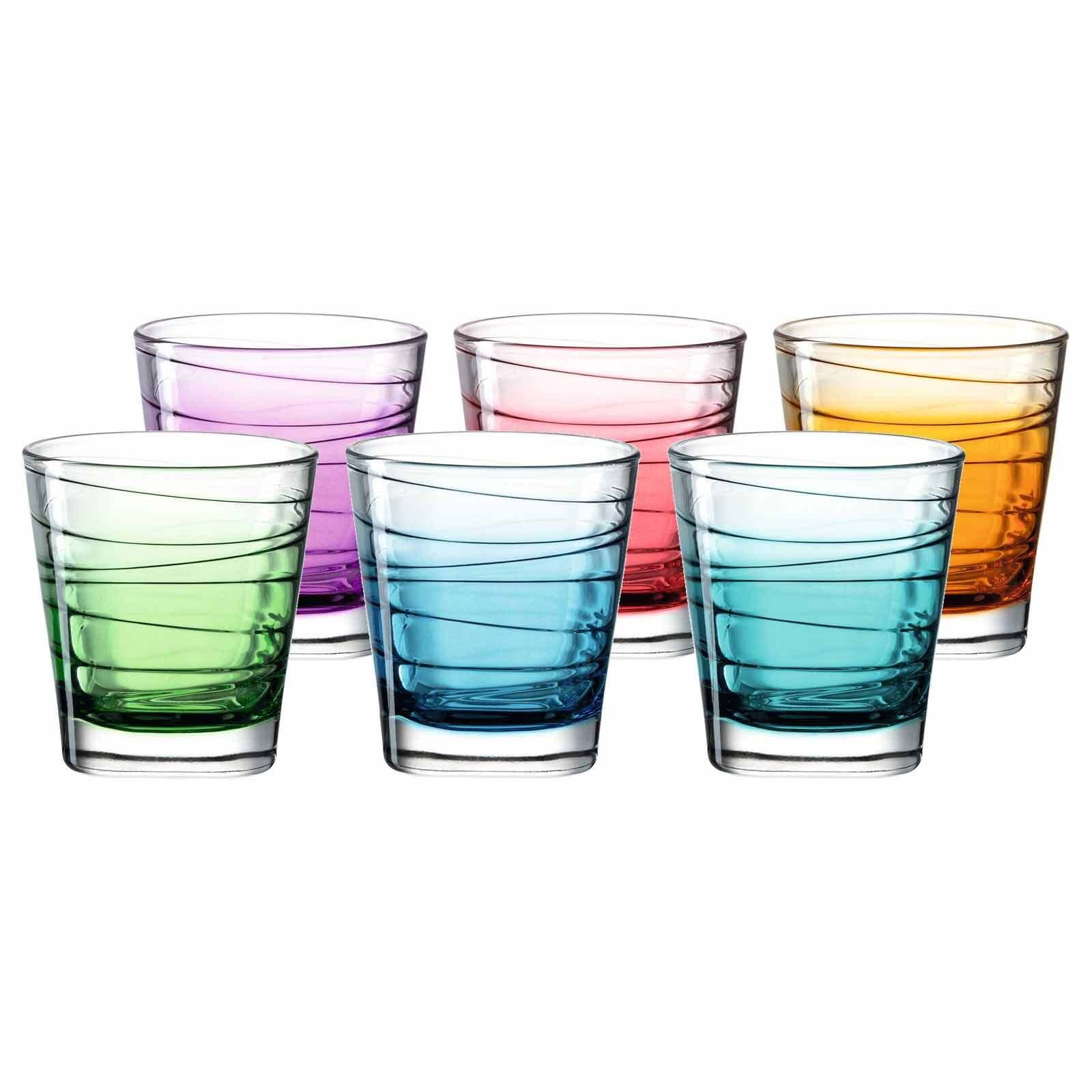 LEONARDO Glas Vario Struttura Trinkgläser 250 ml 6er Set, 6-tlg., Glas