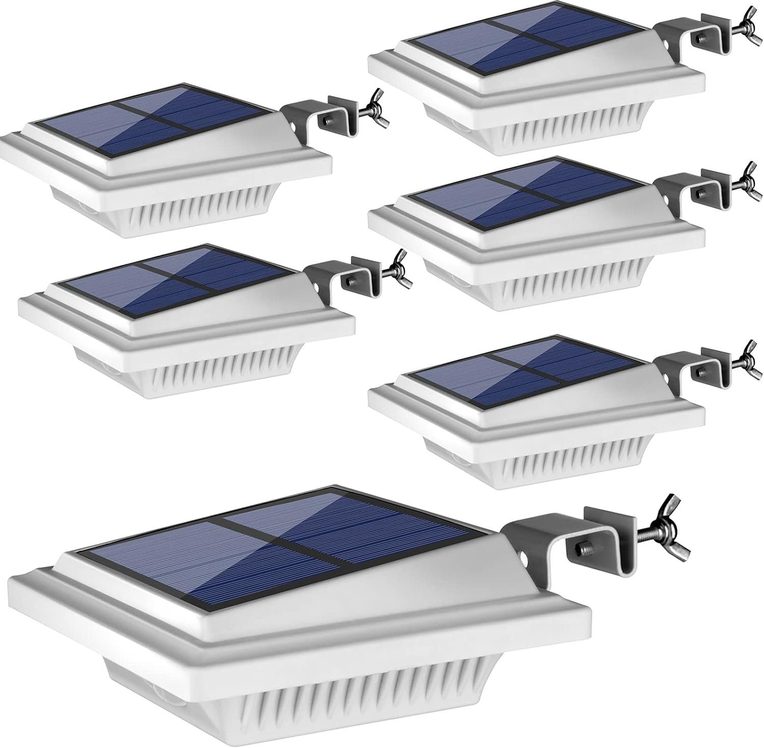 Dachrinnen-Leuchte Dachrinnenleuchte Außenbeleuchtung Solar KEENZO 6Stk.40LEDs