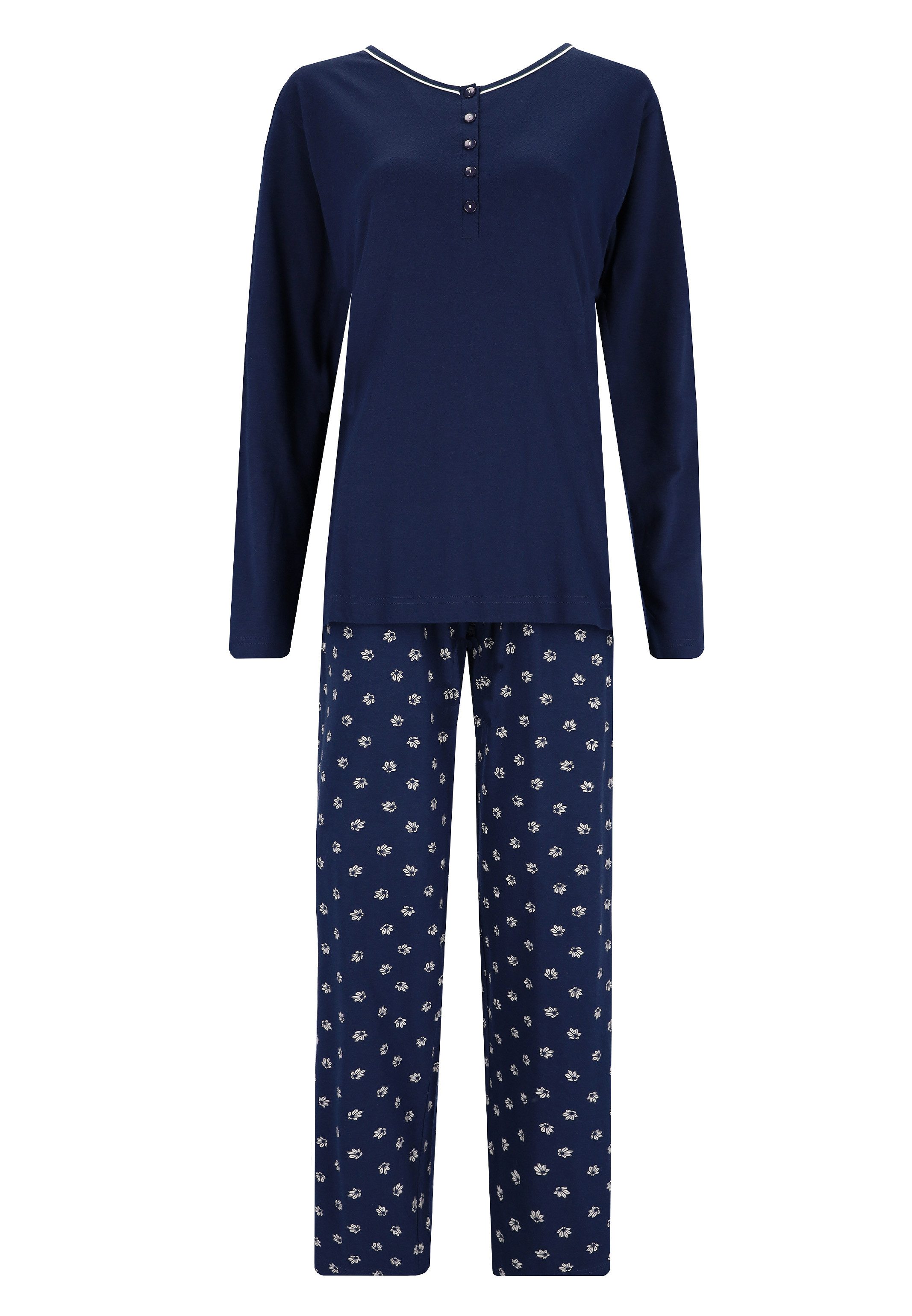 Hajo Pyjama Klima Komfort (Set, 2 tlg) Schlafanzug - Baumwolle - Atmungsakt günstig online kaufen