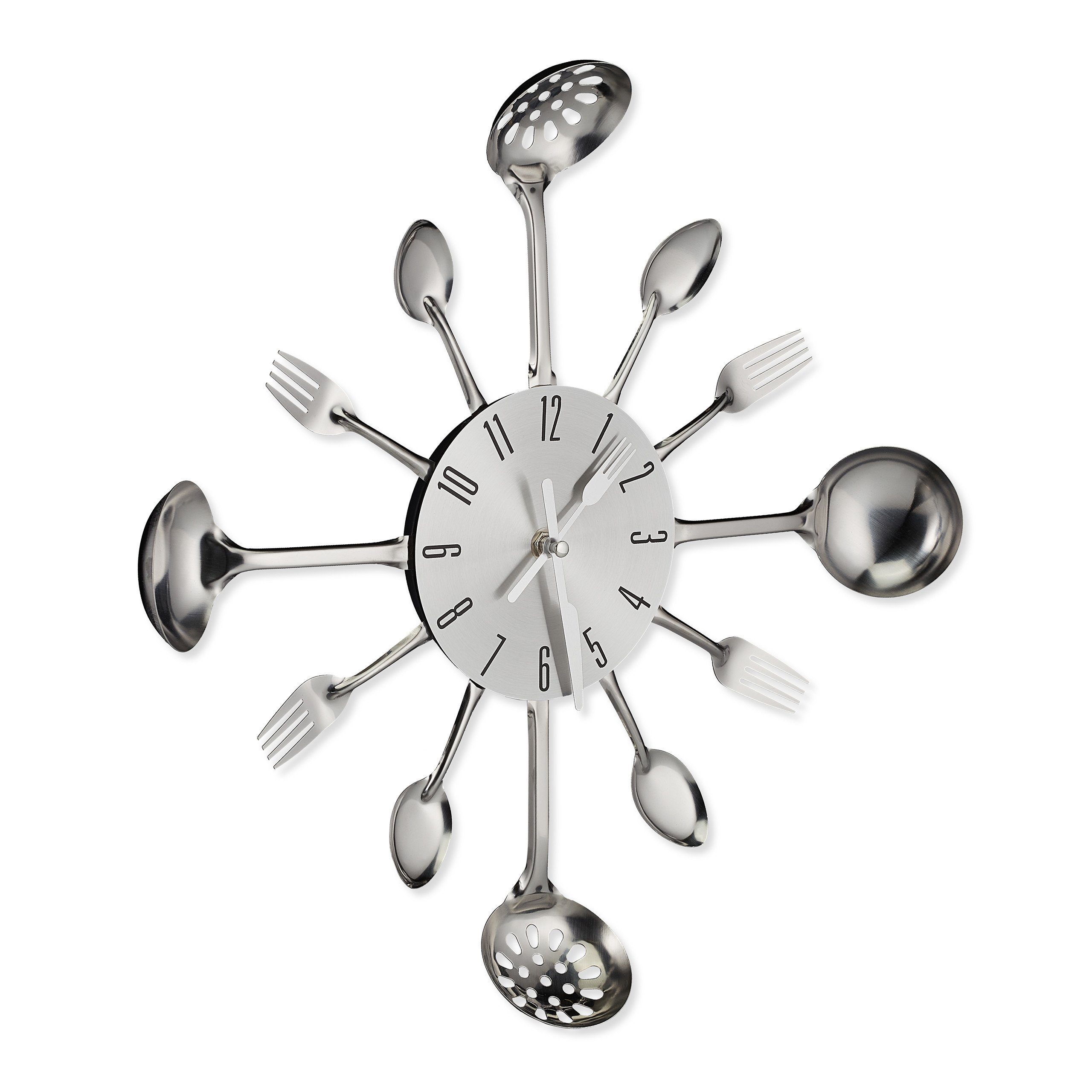 relaxdays Wanduhr Besteck