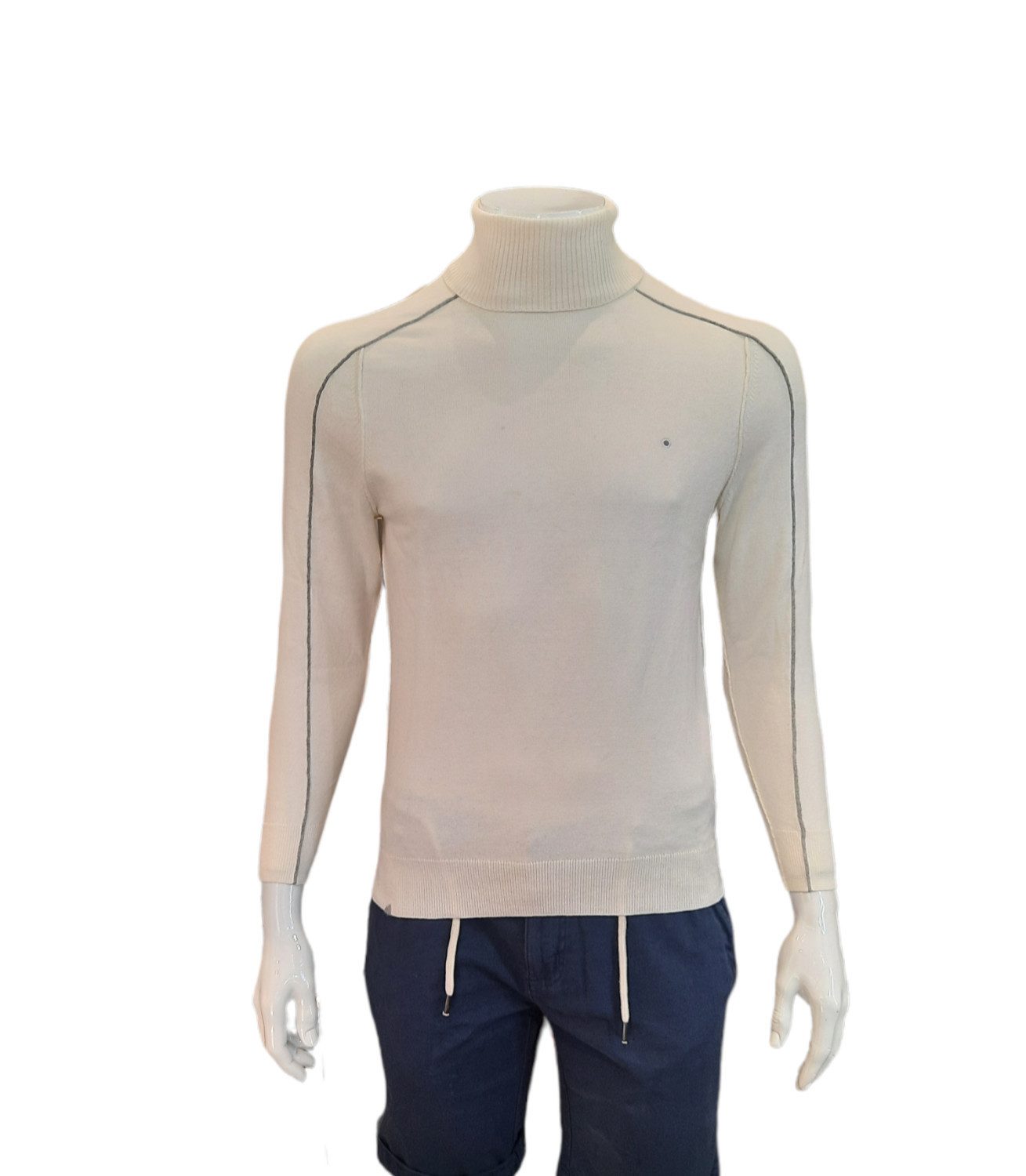 Rollkragenpullover shockly Herren Pullover Longsleeve Rolli Paspel creme