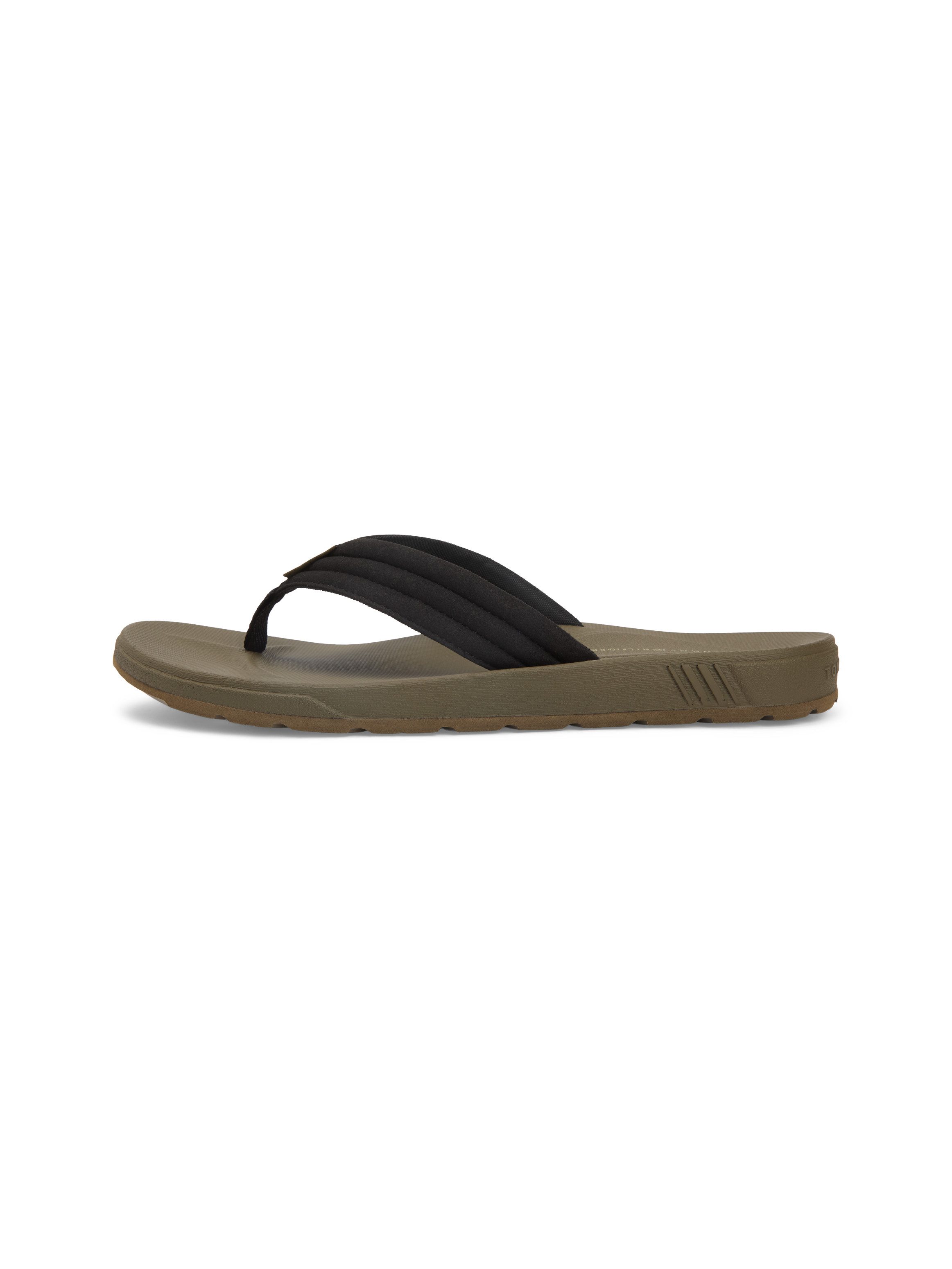 Tommy Hilfiger MOLDED HILFIGER LTH BEACH SANDAL Zehentrenner Sommerschuh, Dianette, Flat mit dezentem Label – Bild 5 von 5