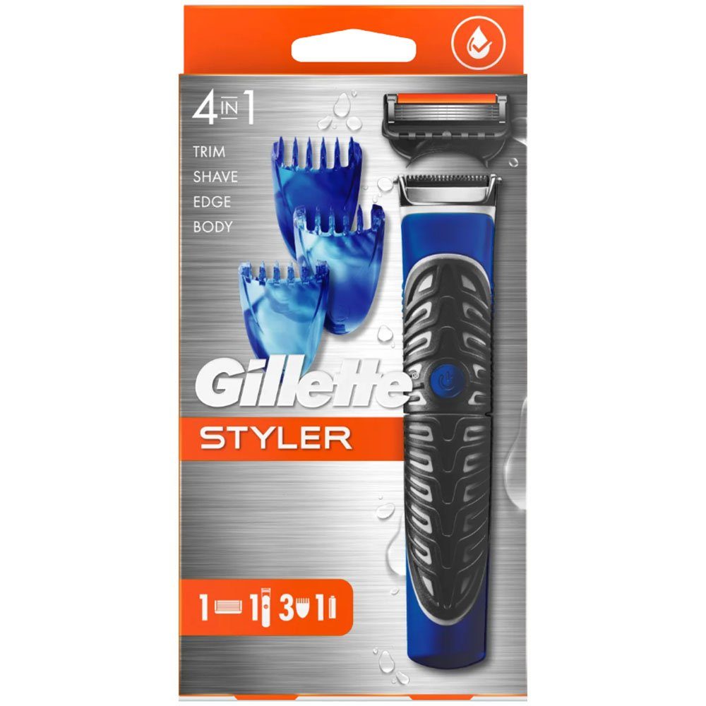 Gillette Multifunktionstrimmer STYLER 4in1, Rasieren, Trimmen, Definieren & Körper