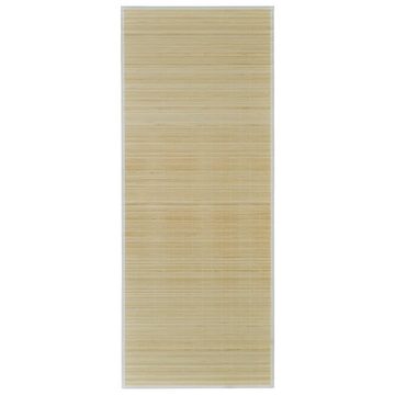 Teppich Bambus 100 x 160 cm Natur, furnicato, Rechteckig