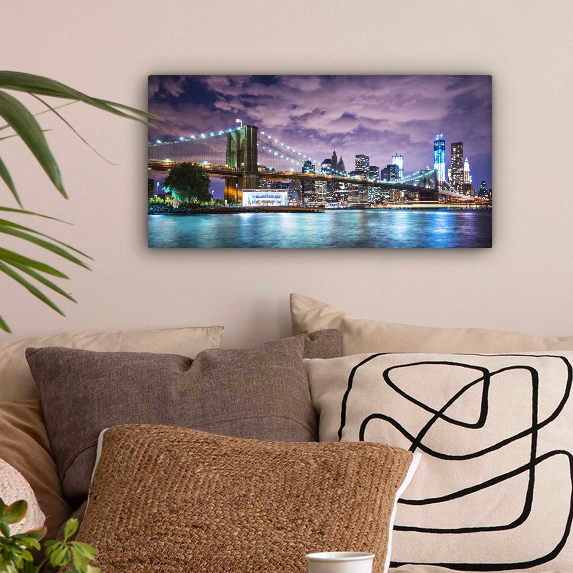 OneMillionCanvasses® Leinwandbild Panorama New York - günstig online kaufen