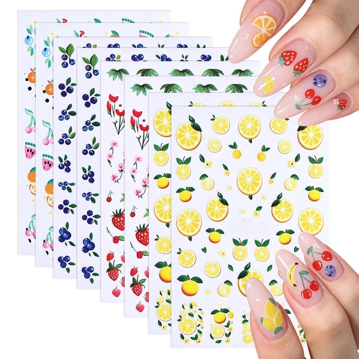 LuxusKollektion Aufkleber Nagelsticker fruchtige Sommer Motive