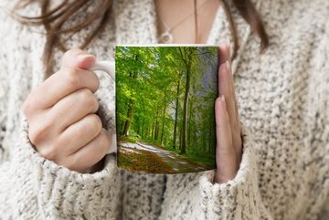 MuchoWow Tasse Wald - Sonne - Baum, Keramik, Kaffeetassen, Teetasse, Becher, Teetasse, Geschenk