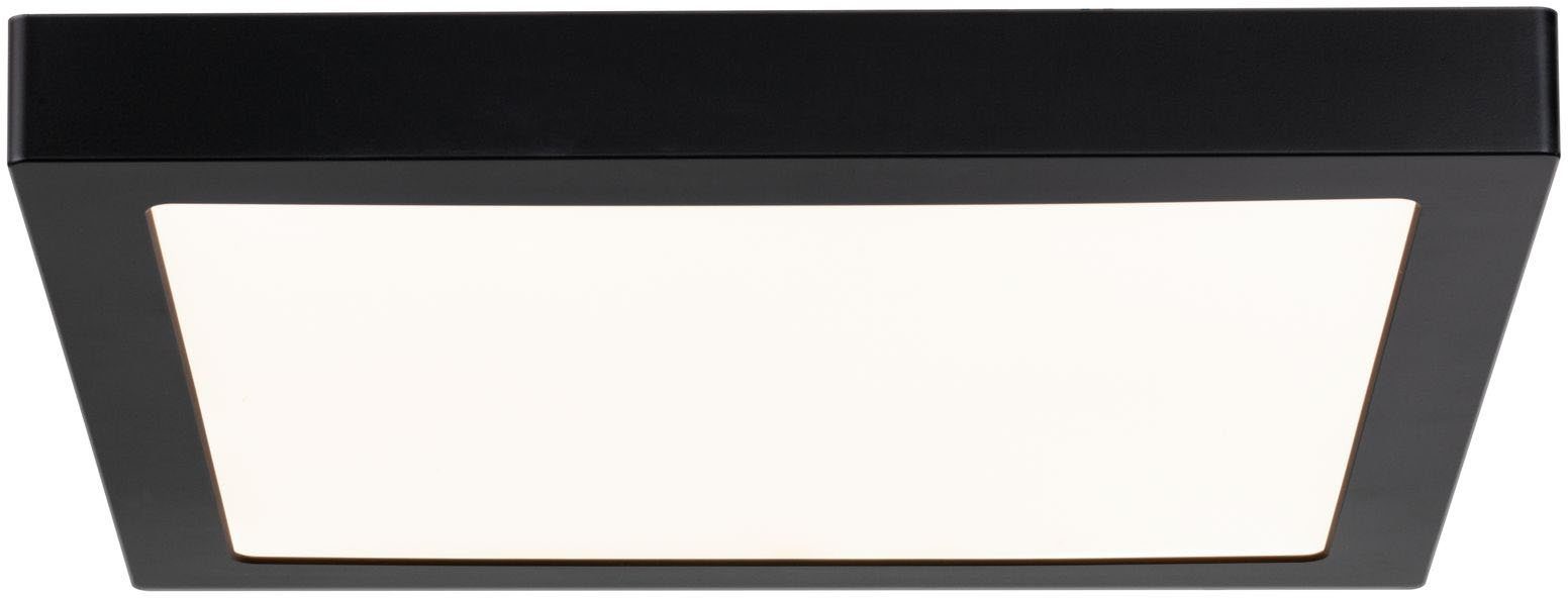 Paulmann LED Deckenleuchte schwarz, fest 4.000K Warmweiß integriert, 16,5W 300x300mm LED Abia eckig