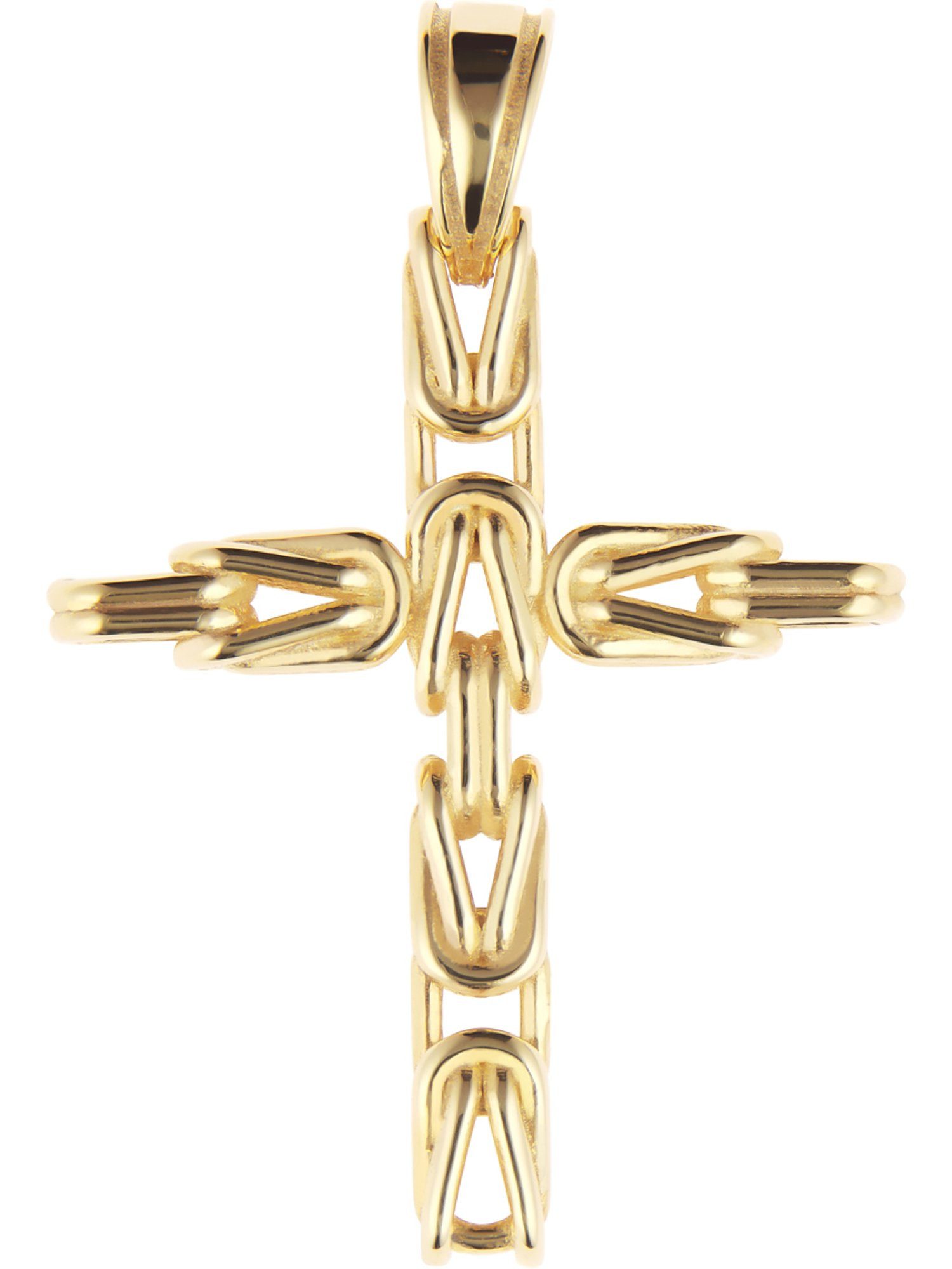 CHRIST Kettenanhänger CHRIST Herren-Anhänger 375er Gelbgold Kreuz