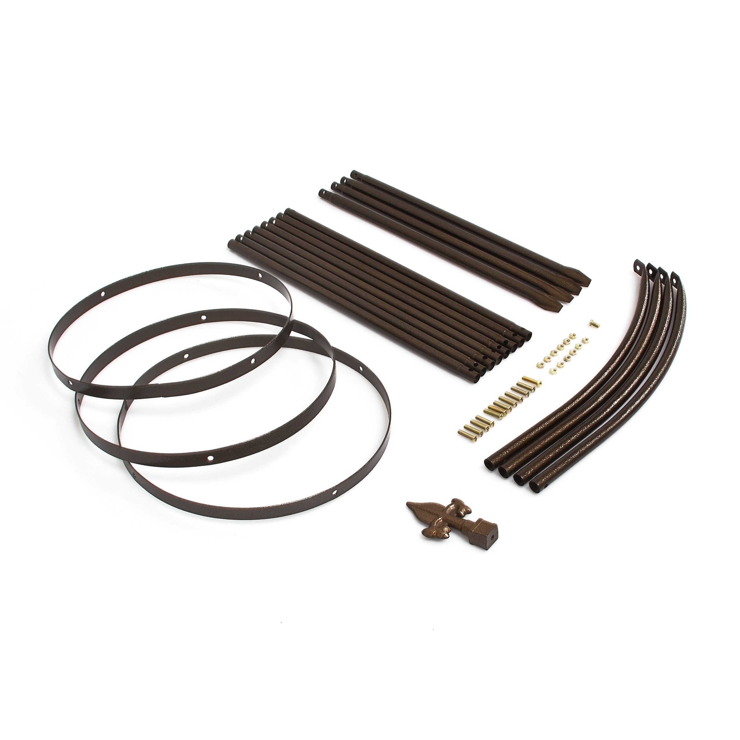 relaxdays Rankhilfe Obelisk Metall braun 190 cm günstig online kaufen