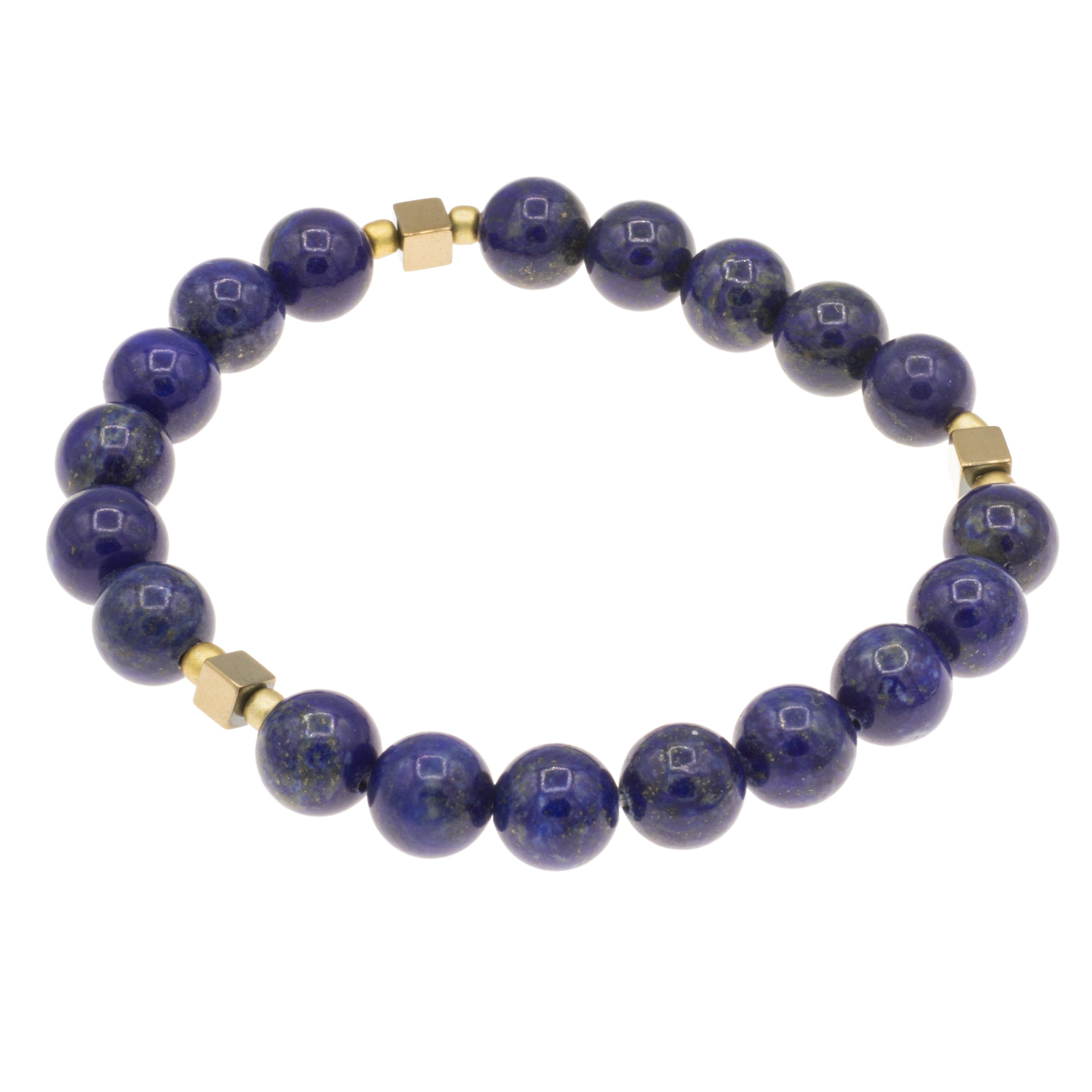 Bella Carina Perlenarmband Armband mit Lapislazuli und goldfarbenen Hämatit günstig online kaufen