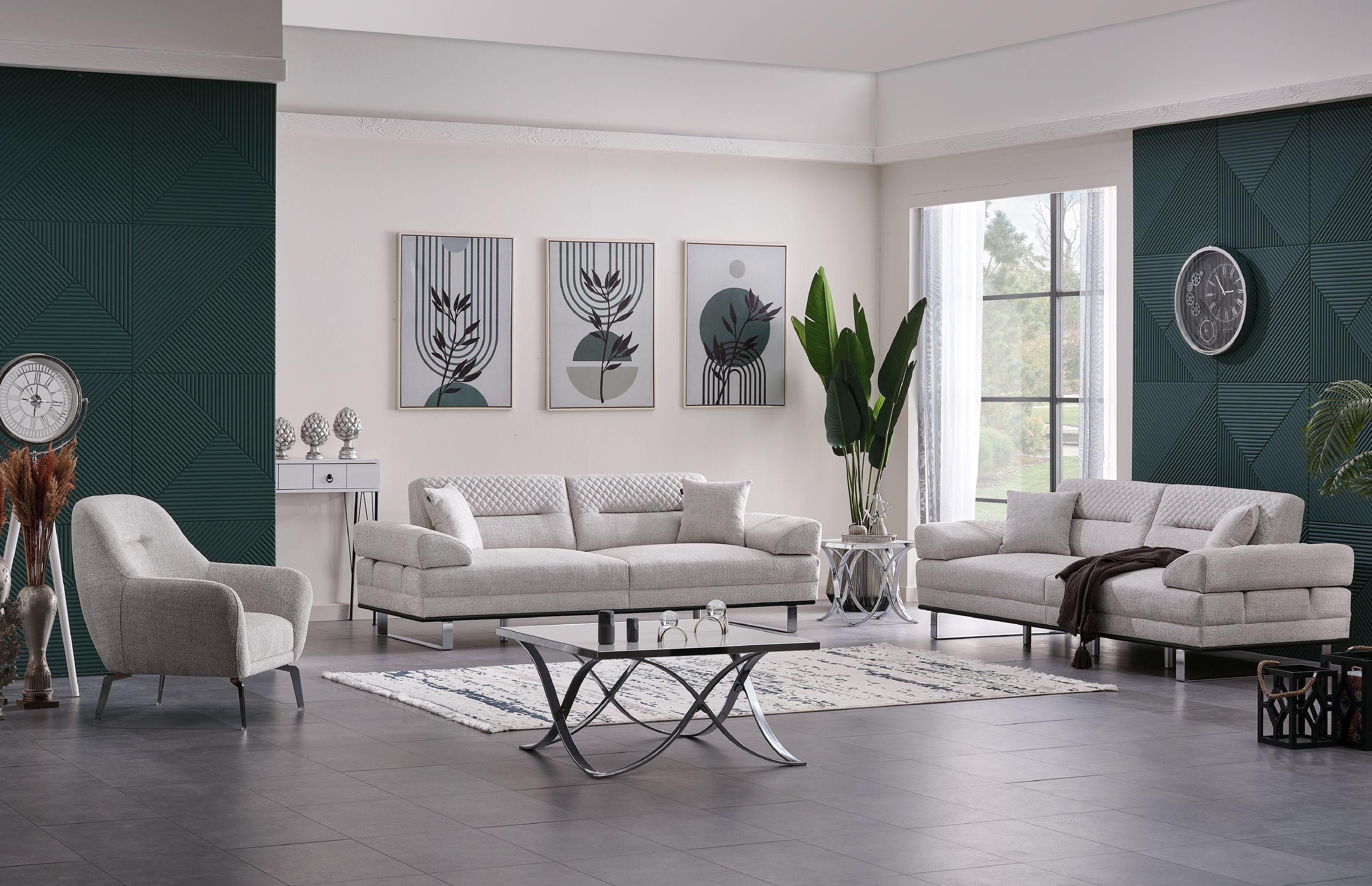 Nobelaa Sofa Sitzgruppe/Sofa Set - Wohnzimmergarnitur "Cosmos" 3+3+1