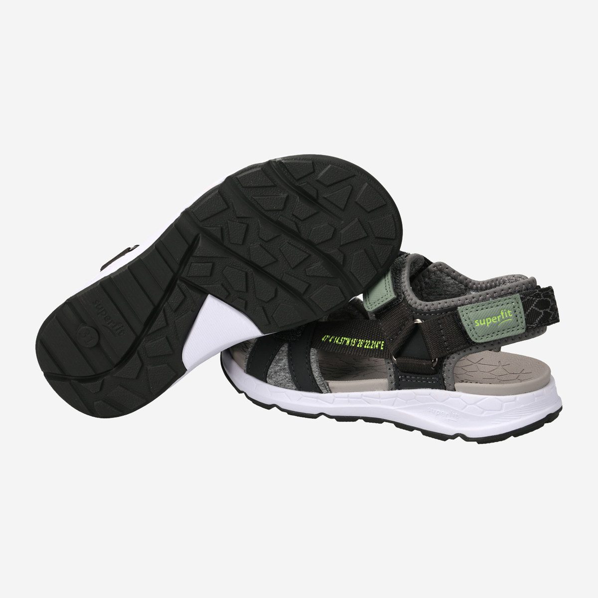Superfit Superfit CRISS CROSS, Sandalen in Grau für Kinder Sandale