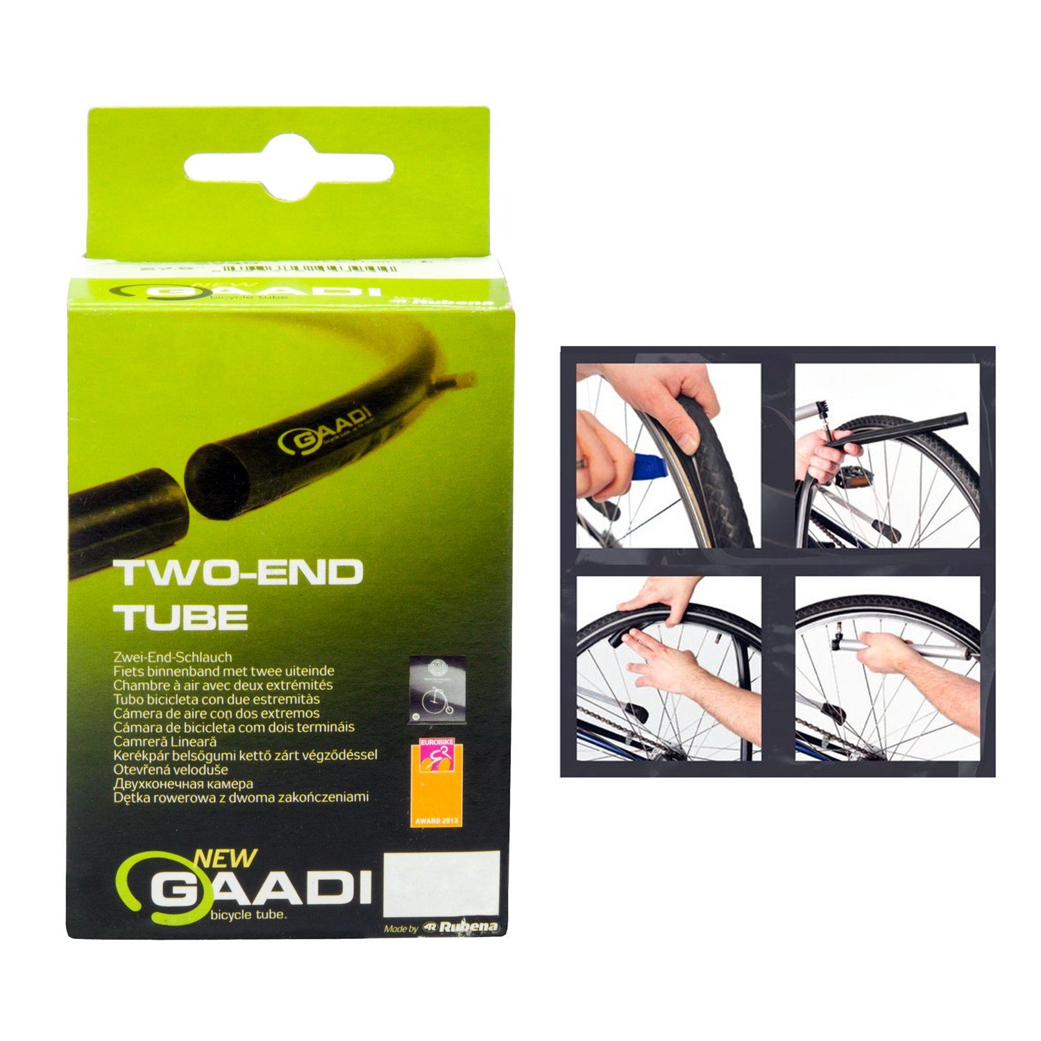 Gaadi Fahrradschlauch 28" Schlauch, 32/37-622/635, SV 47mm