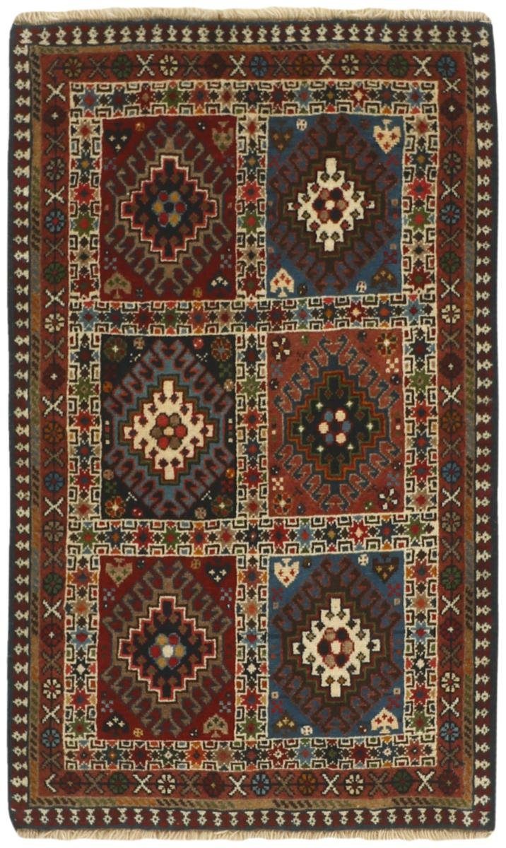 Höhe: Trading, Perserteppich, / 12 Handgeknüpfter 61x103 mm Yalameh Orientteppich rechteckig, Nain Orientteppich