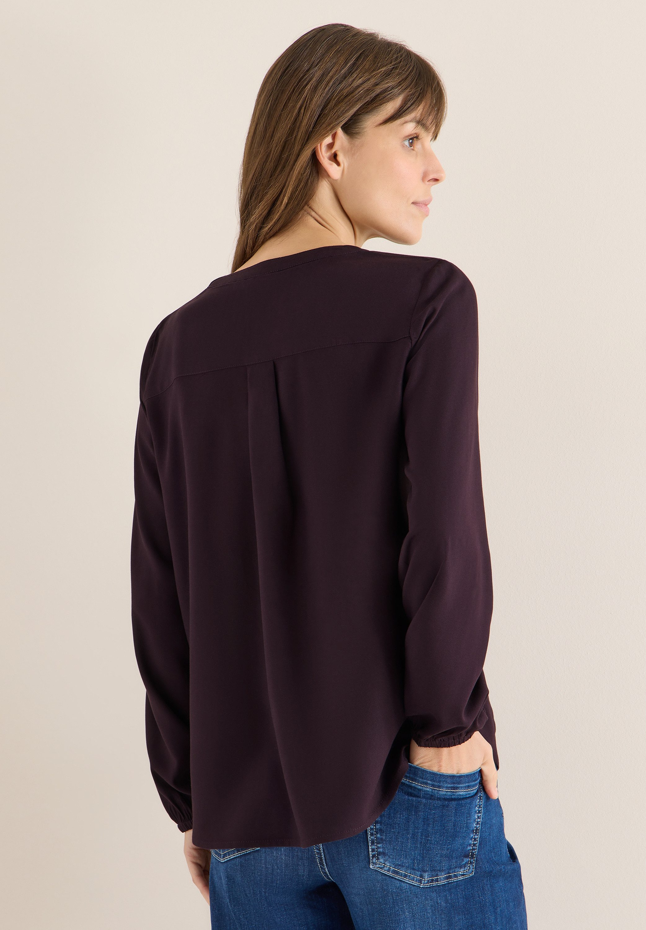 CECIL Langarmbluse aus softer Viskose günstig online kaufen