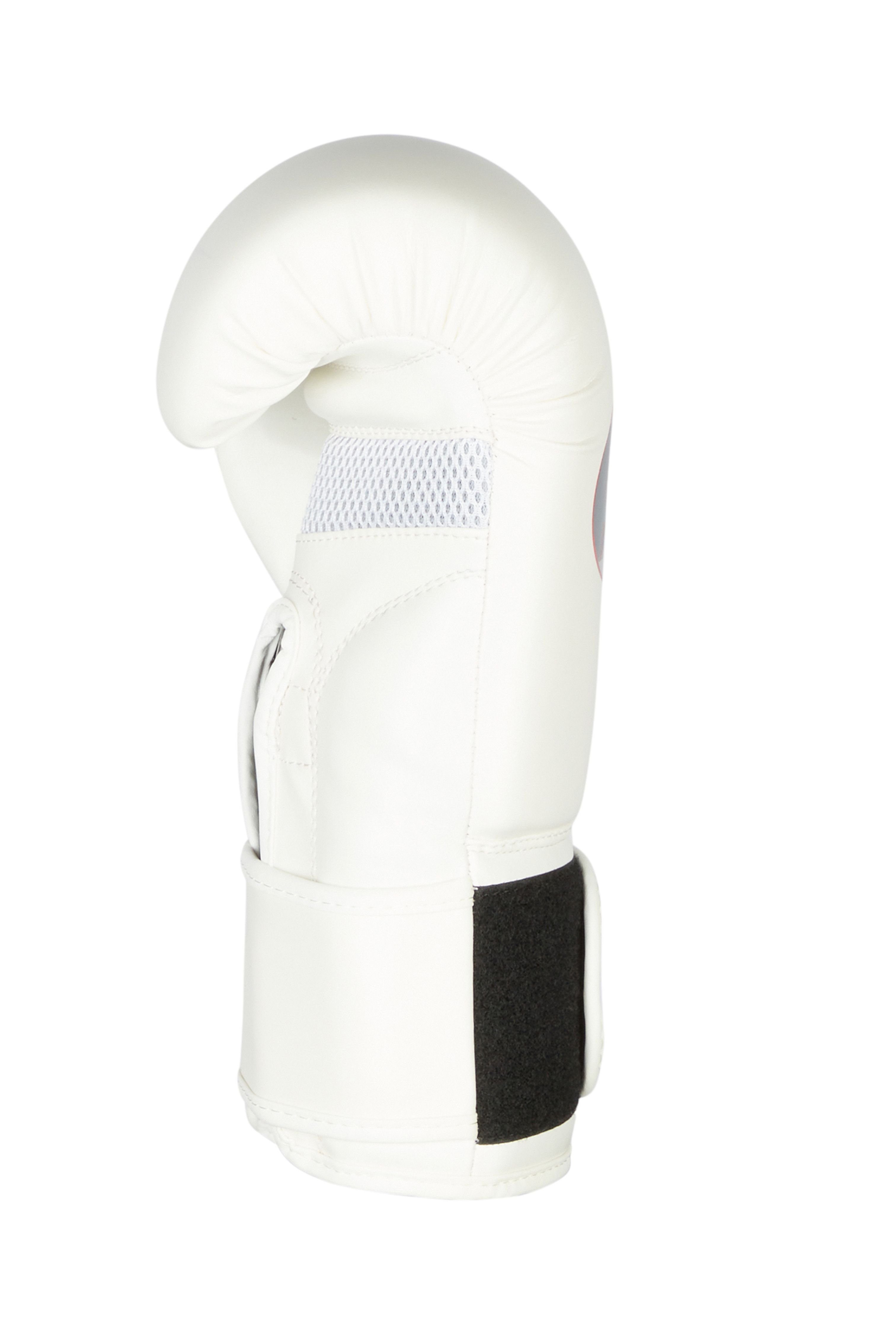 10 12 White Sparring, Boxen Boxhandschuhe Let´s Radiant BAY-Sports Unzen, Klett, Training, - - Mesh Fight 8 Kickboxen, Wettkampf weiß Box-Handschuhe