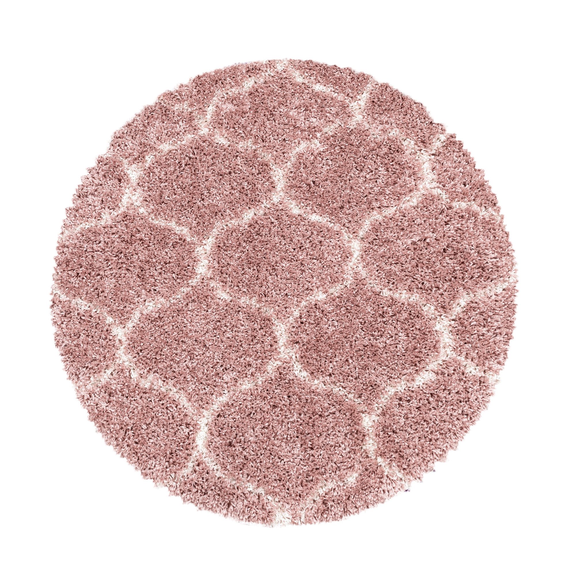 Carpettex Hochflor-Teppich Skandinavisches Design, Rund, Höhe: günstig online kaufen