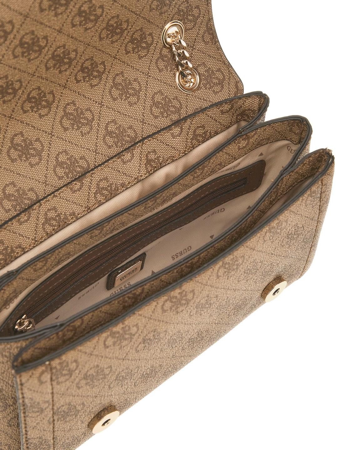 Guess Umhängetasche HWBG9672210 NOELLE II CNVRTBLE XBODY FLAP Woman Handtasche (Stück, 1), Logoschriftzug