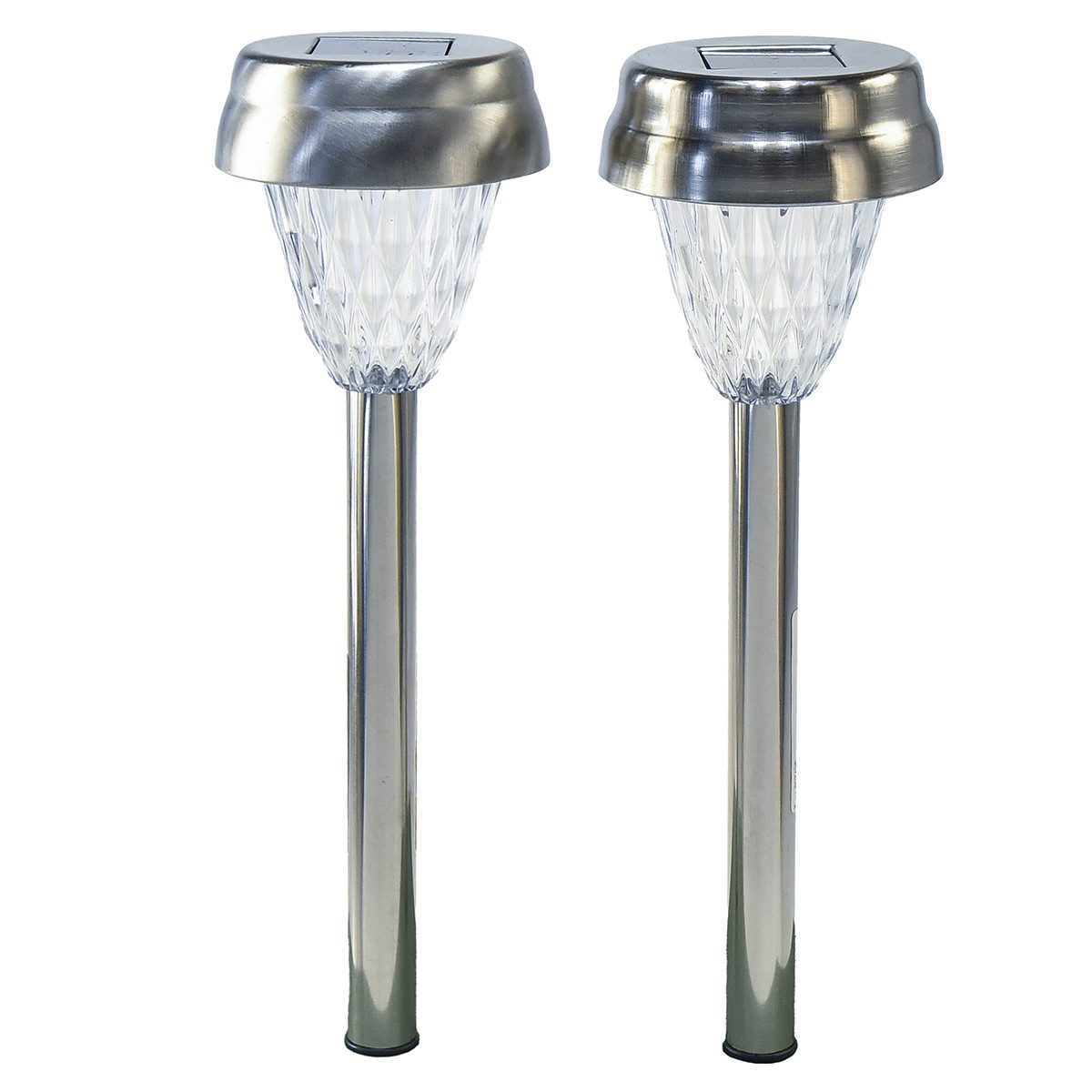 Kaemingk Windlicht LED Gartenleuchten Solar Timer Außenleuchte Warmweiß H35cm 4er, 4 Stü