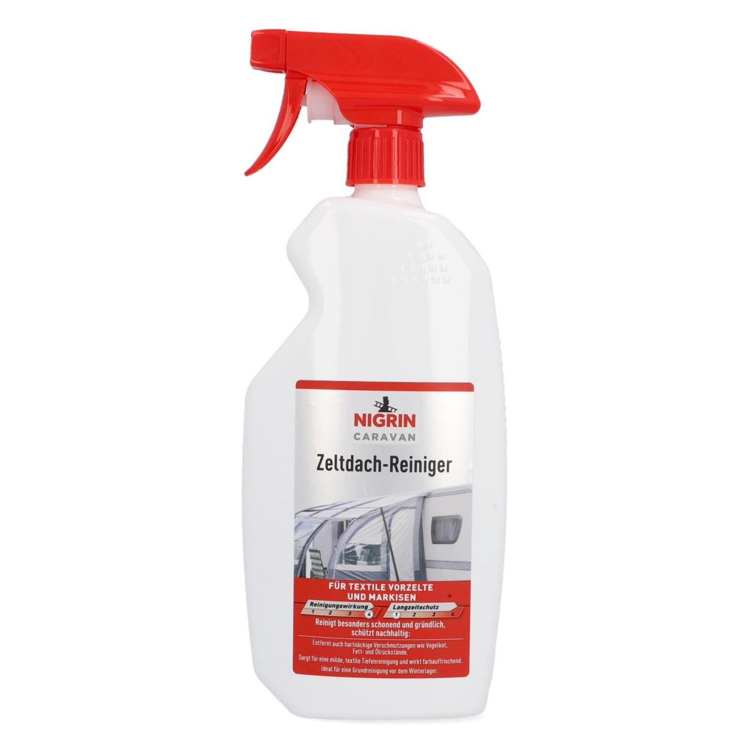 NIGRIN Caravan Zelt-Reiniger Markisen-Reinigung Pflege Canvas-Reiniger (1-St. 1x 750ml Vorzelt Wohnmobil Camper Zeltdach-Reiniger Markisen Schonend Schützt)