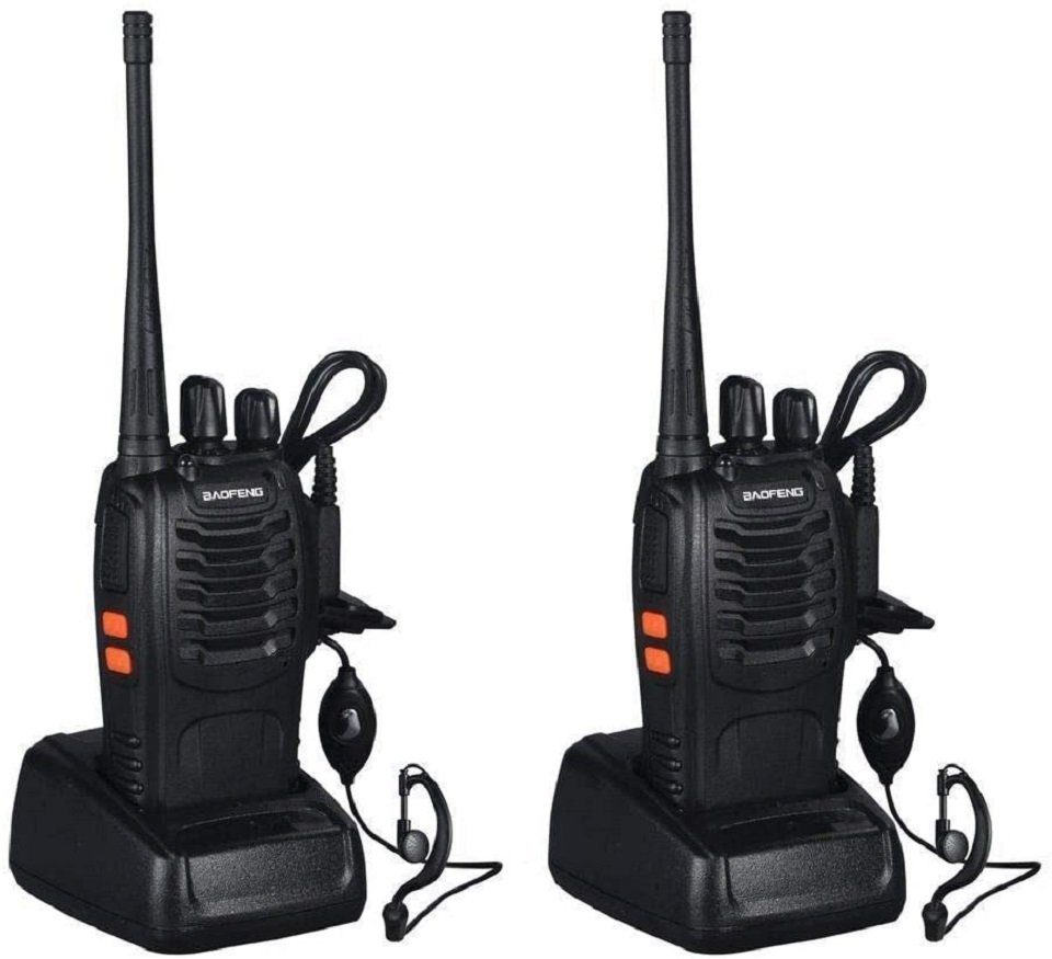 Walkie Talkie 2er-Set PMR Funkgeräte Handfunkgerät Sprechfunkgeräte 8KM 470MHz