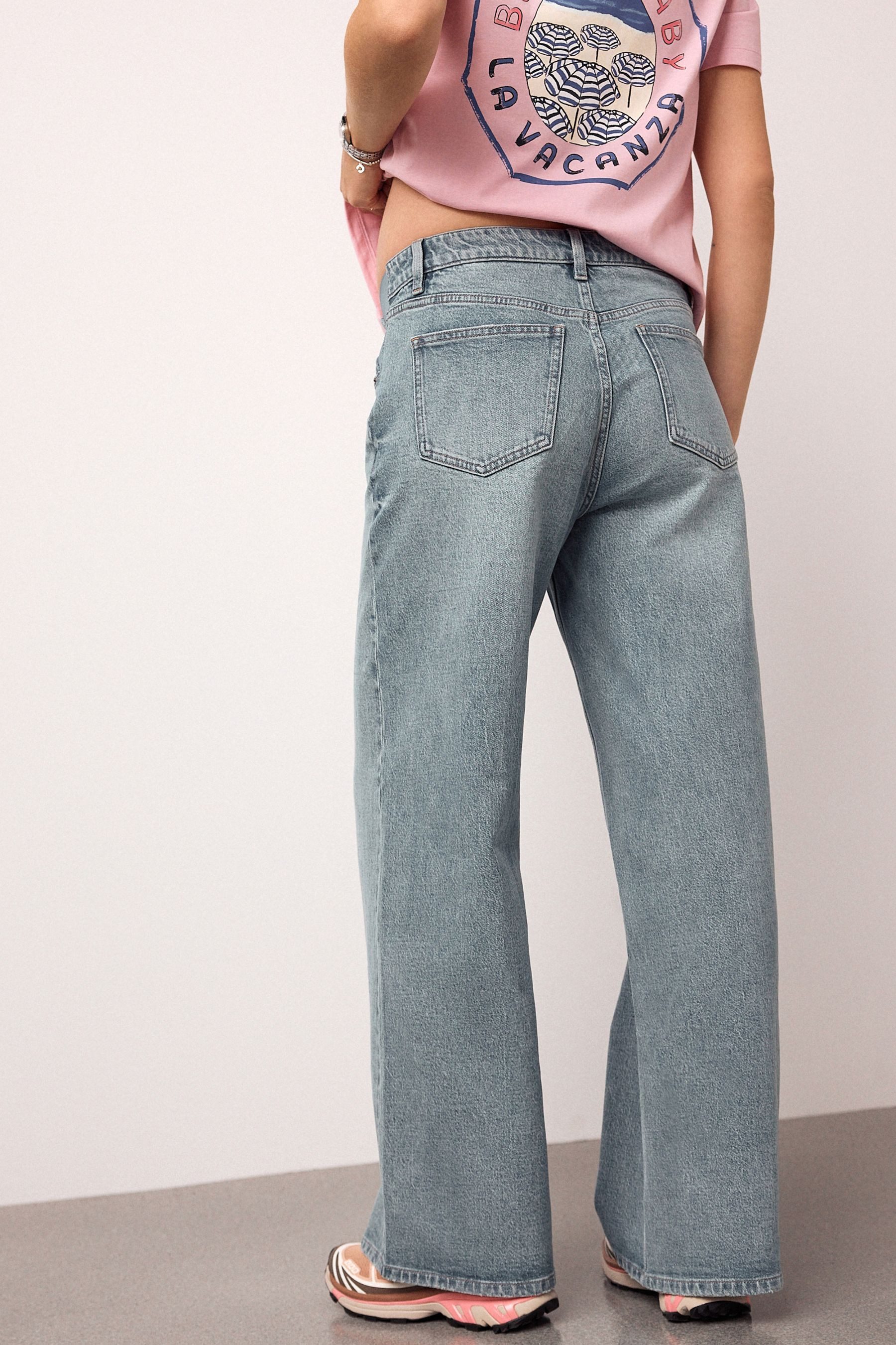 Next Weite Jeans Denim-Jeans mit weitem Bein, Umstandsmode (1-tlg) günstig online kaufen