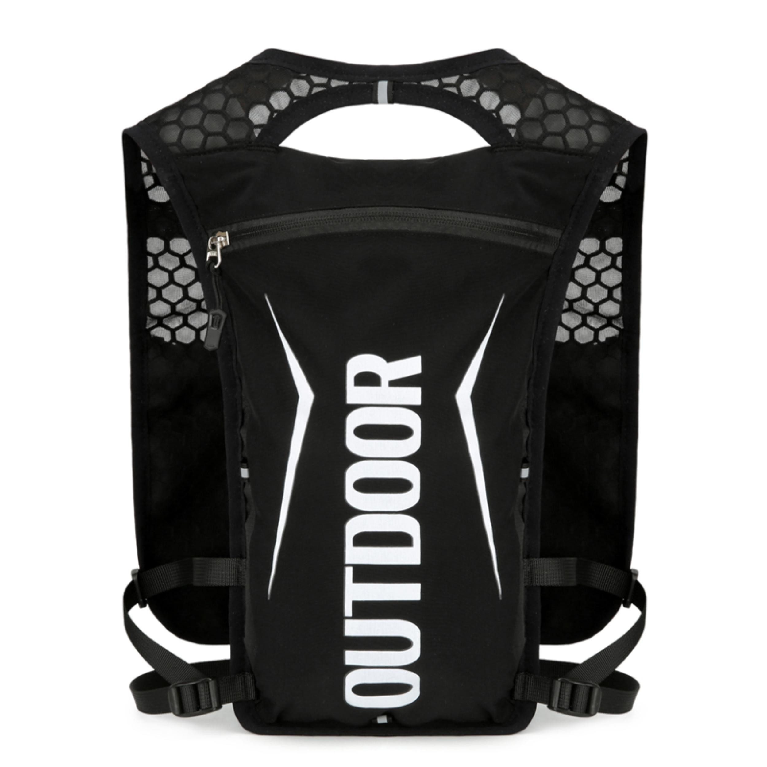 Maity Trinkrucksack 5L Laufweste Ultraleicht Wasserdicht Atmungsaktiv mit Reflektoren, Reflektierendes Design und ultraleicht