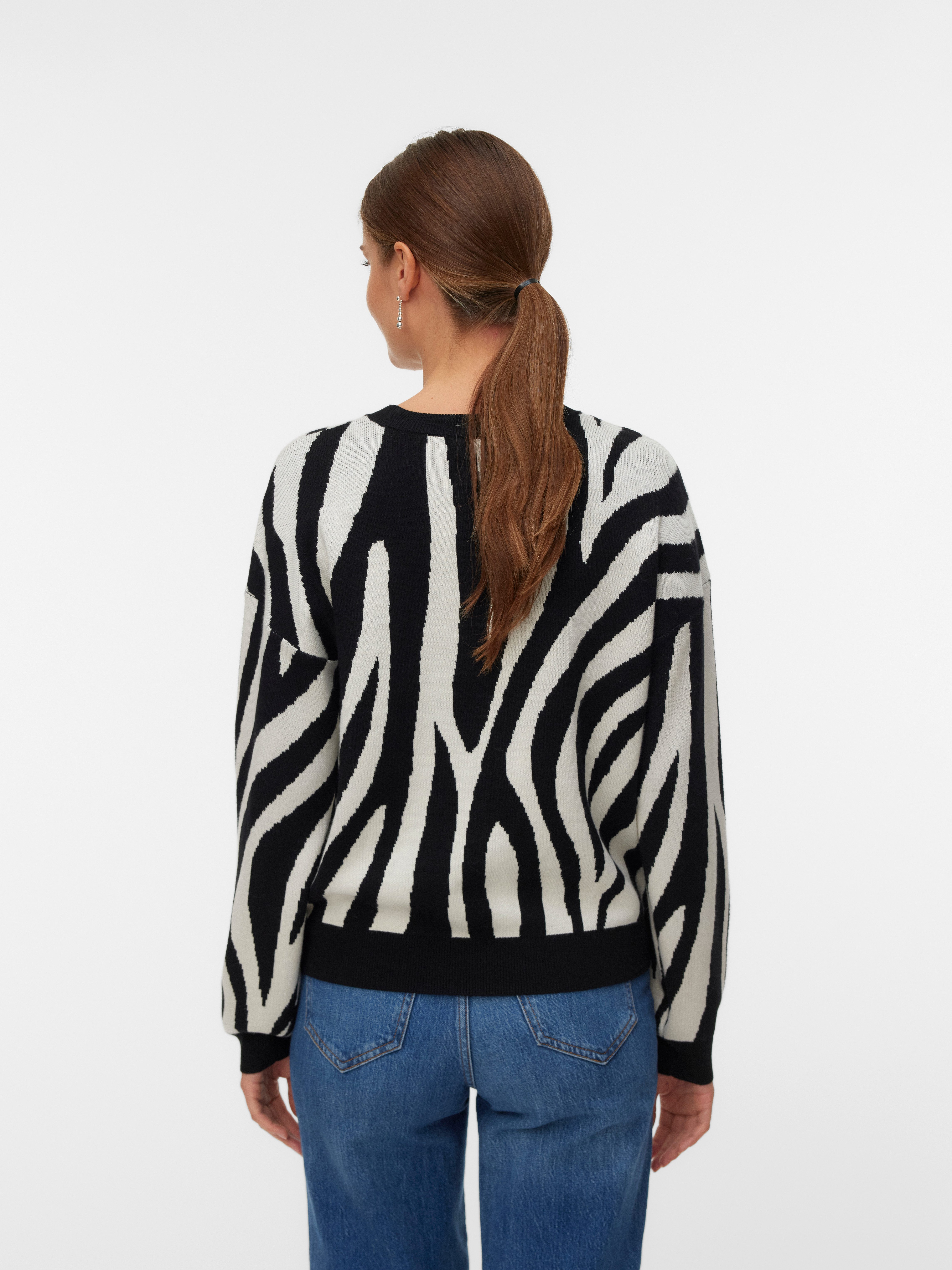 Vero Moda Strickpullover VMSILJEANIMAL LS O-NCK PULLOVER GA NOOS günstig online kaufen