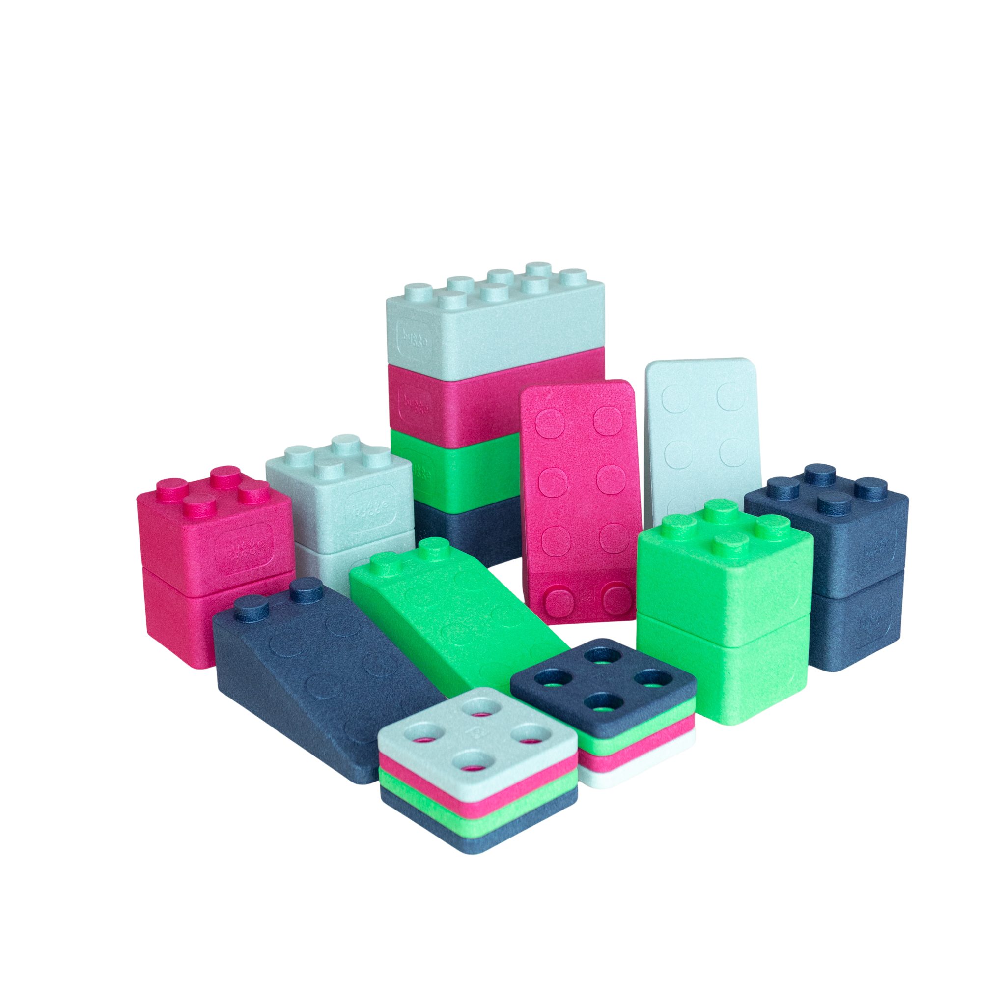 bygge Set KREATIVFYR (24 Teile) Spielbausteine, (KiTA-Set, XXL-Set), Made in Germany, teilweise aus recyceltem Material, 100% recyclebar