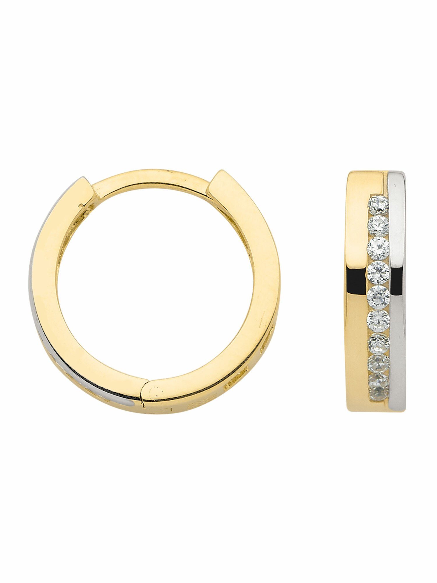 Adelia´s Paar Ohrhänger »1 Paar 333 Gold Ohrringe / Creolen mit Zirkonia«, 333  Gold Goldschmuck für Damen online kaufen | OTTO