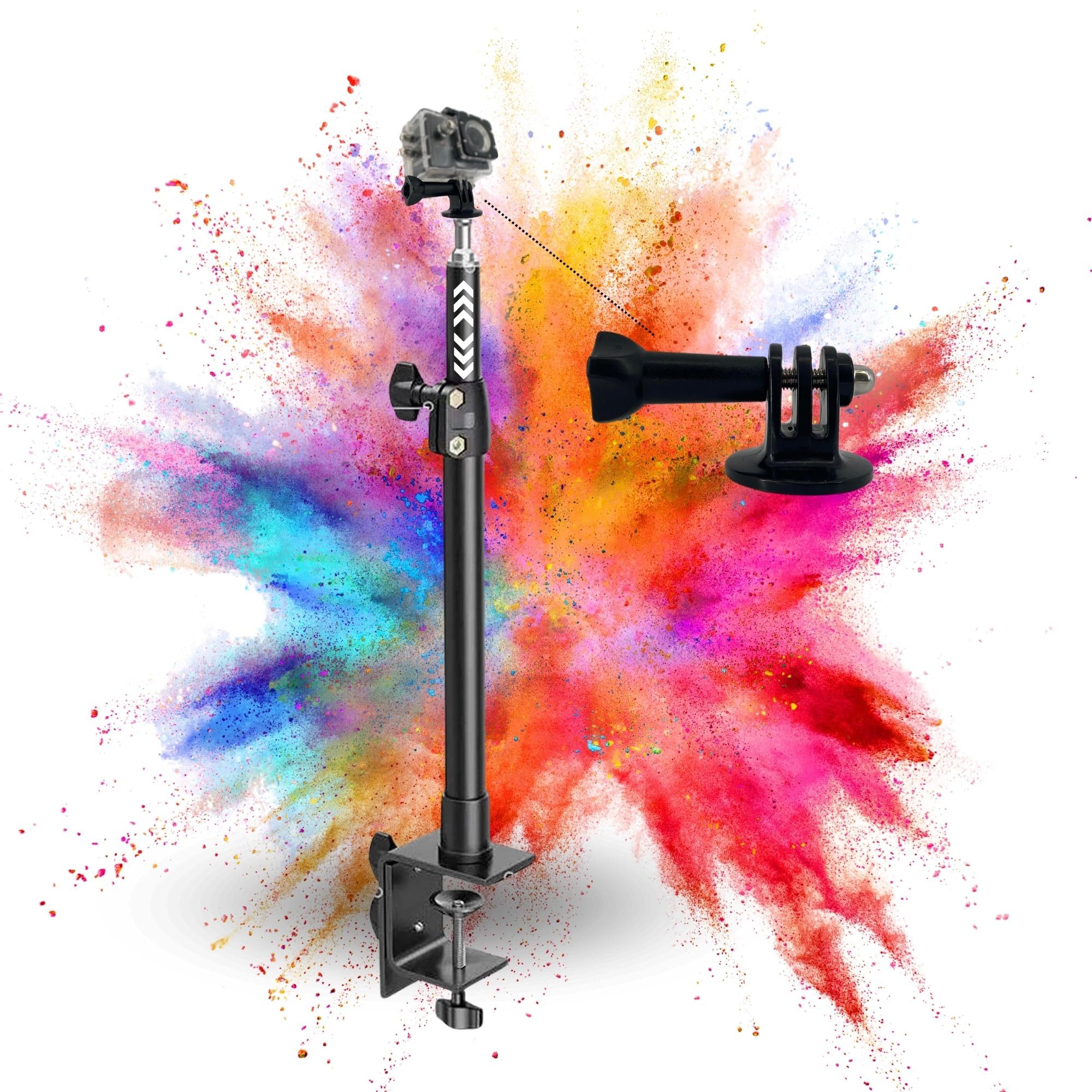 TronicXL Klemmstativ Actioncam Tischstativ für DJI Osmo GoPro Hero Hero+ Tischstativ