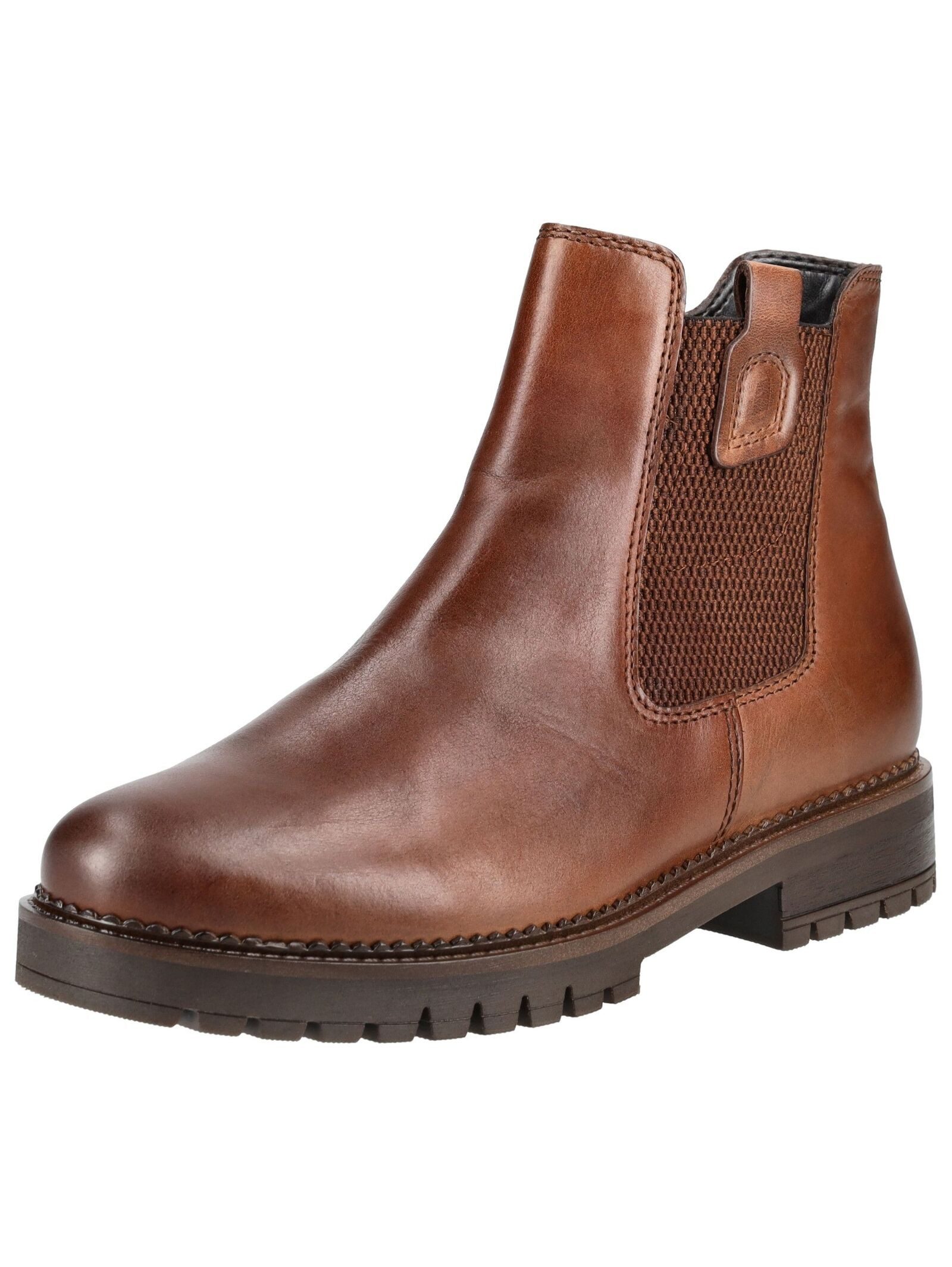 Stiefelette Leder/Textil Stiefelette