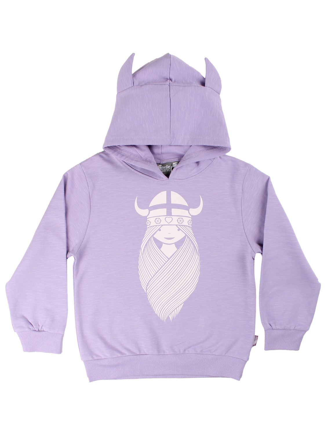 Danefae Hoodie Danefae Hoodie Freya Motiv lila und Hörnern