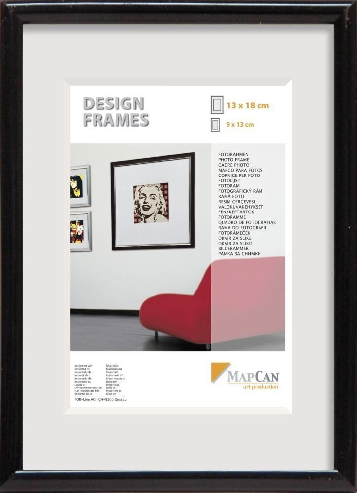 The Wall - the art of framing AG Bilderrahmen Kunststoff Bilderrahmen Design Frames schwarz, 61 | Einzelrahmen