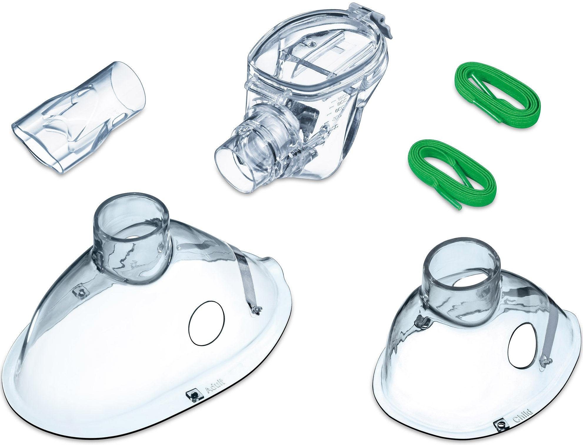 BEURER Inhalationsgerät Zubehör IH 55 Yearpack, Zubehör Nachkaufset für den Beurer Inhalator IH 55, Enthält verschiedene Nachkaufartikel, z.B. Masken und Mundstück