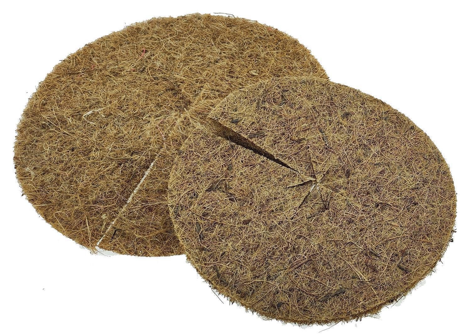 varivendo Winterschutzvlies 5x Kokos Mulchscheiben 200 mm - Braun Pflanzenschutz, (Set, 5-St., Kokos-Mulchscheibe), Kübelabdeckung Plfanzenabdeckung Winterschut – Bild 3 von 3