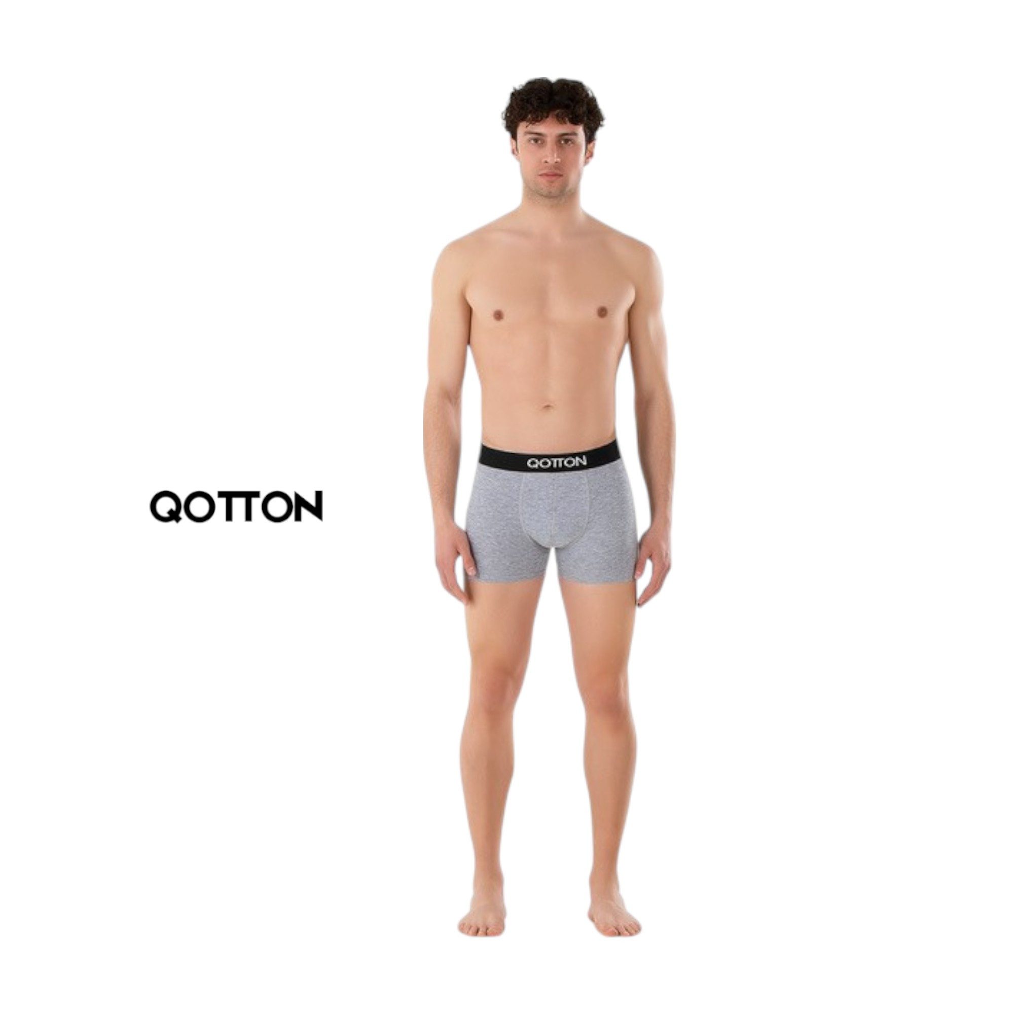 Qotton Boxershorts 6er-Pack Boxershort Unterwäsche ohne kratzenden Zettel