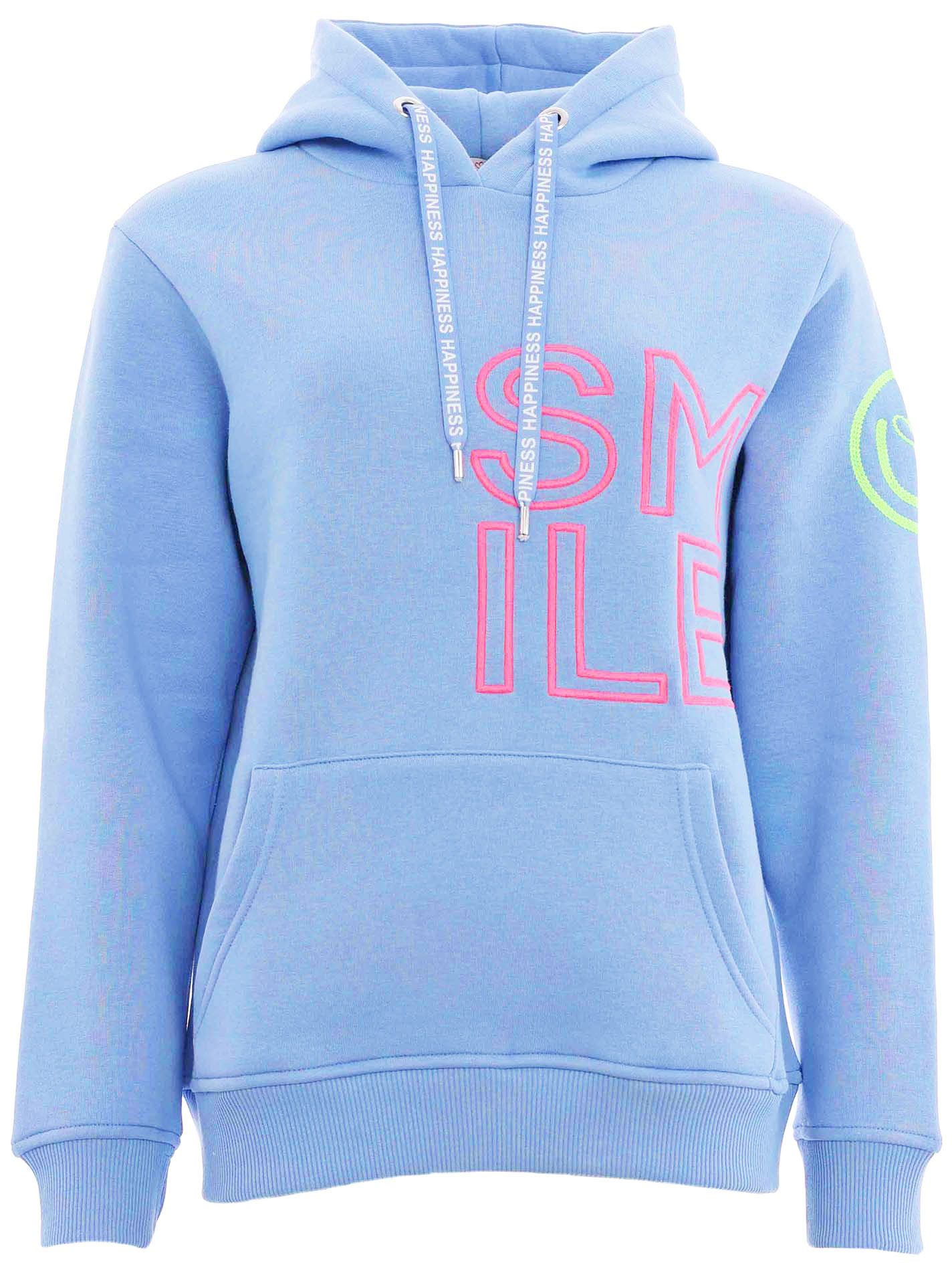 Zwillingsherz Hoodie "Alissa 2.0" mit SMILE Stickerei vorne und hinten