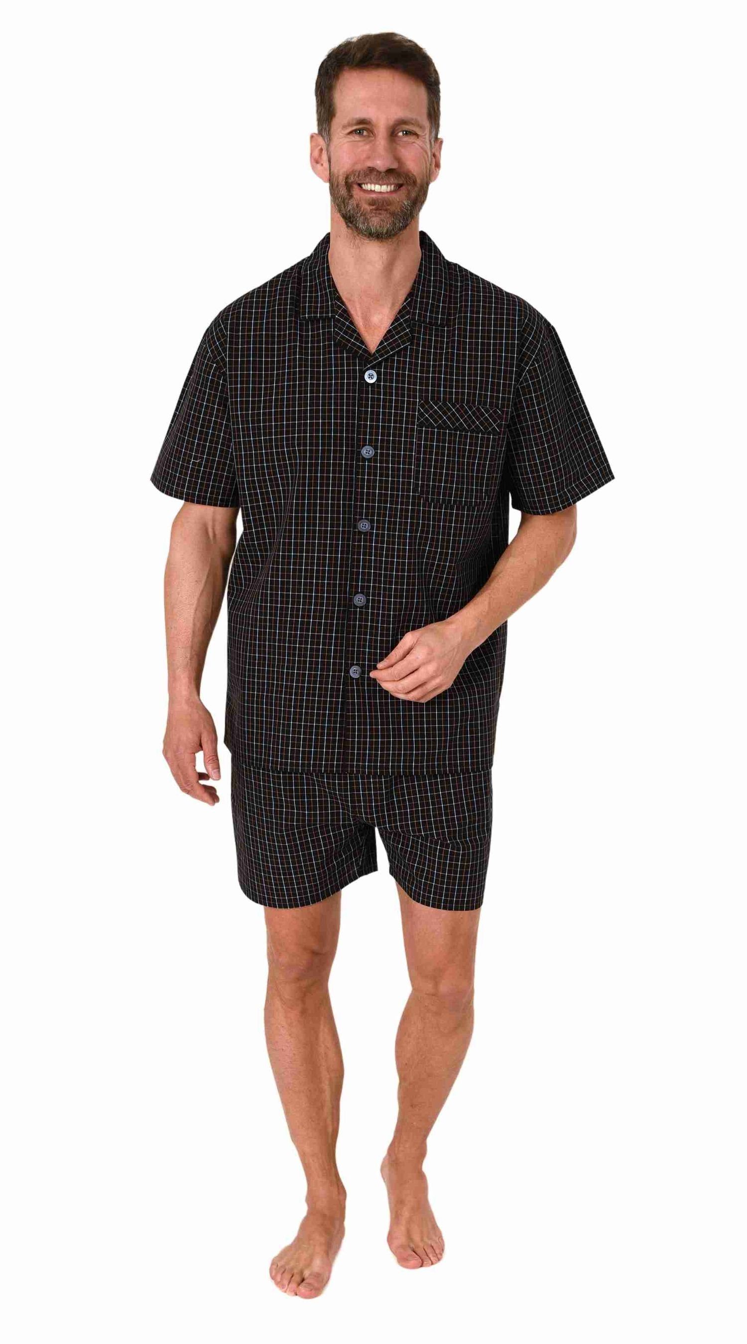 Normann Pyjama Herren Schlafanzug Shorty Pyjama günstig online kaufen