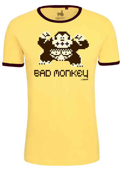 LOGOSHIRT T-Shirt Bad Monkey mit trendigem Gaming-Print