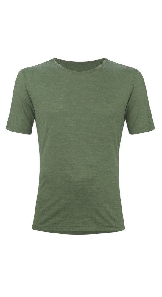 Löffler T-Shirt Wander-/Freizeit Merino-Tencel (Merinowolle, atmungsaktiv) pinegrün