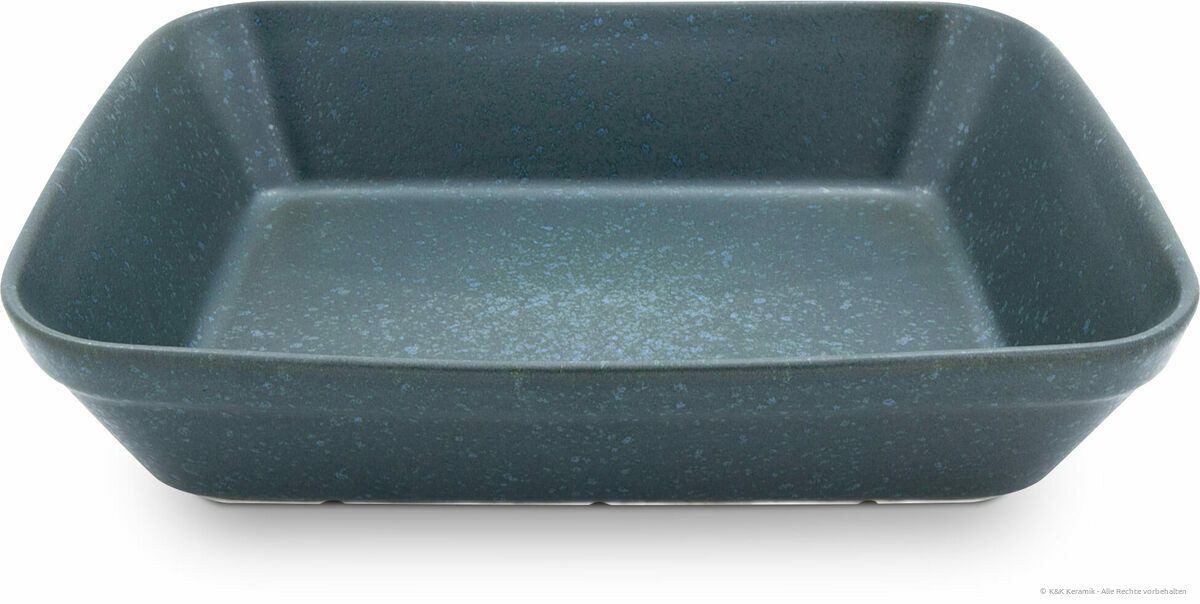 Bunzlauer Keramik Auflaufform Bunzlauer Keramik 2,7L Auflaufform Backform 29,7x23,2x7cm Dekor ZIELON, Keramik