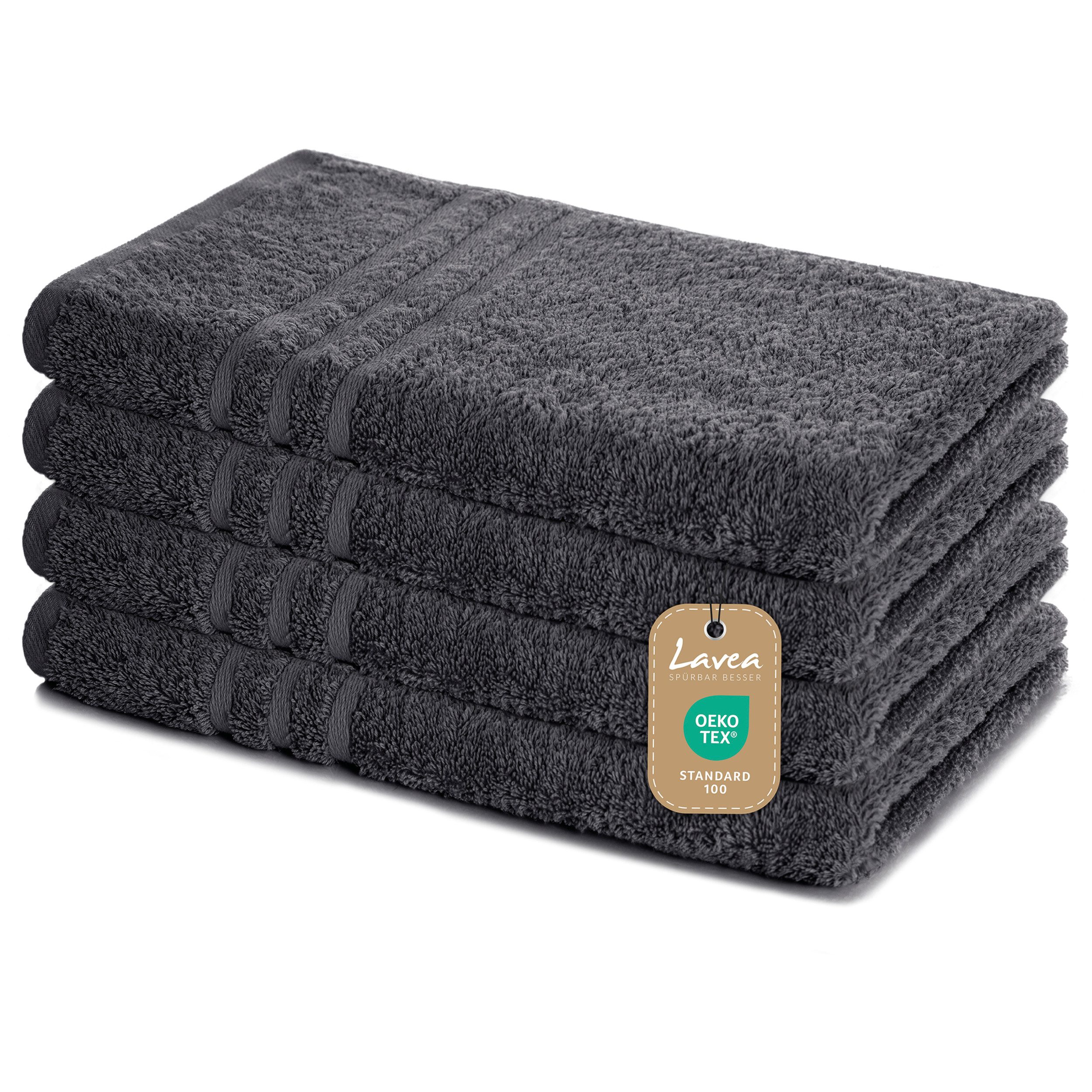 Lavea Handtuch Set Frottierserie Elena, Handtuch - 100% Baumwolle (Set, 4-S günstig online kaufen