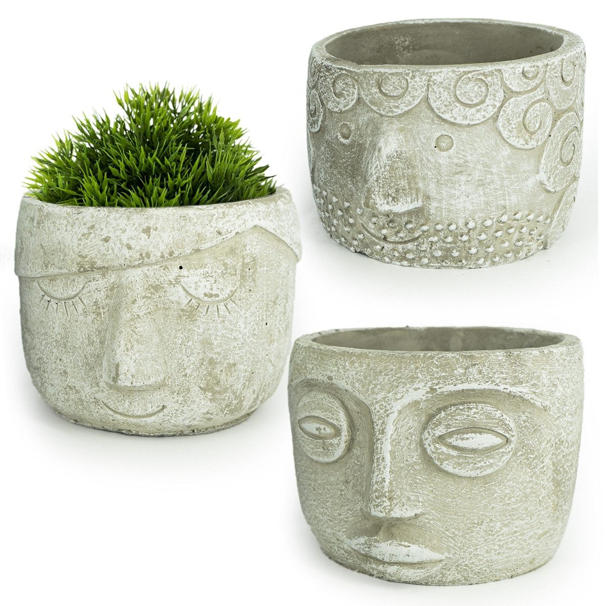 Macosa Home Blumentopf Deko Pflanztöpfe 3er günstig online kaufen